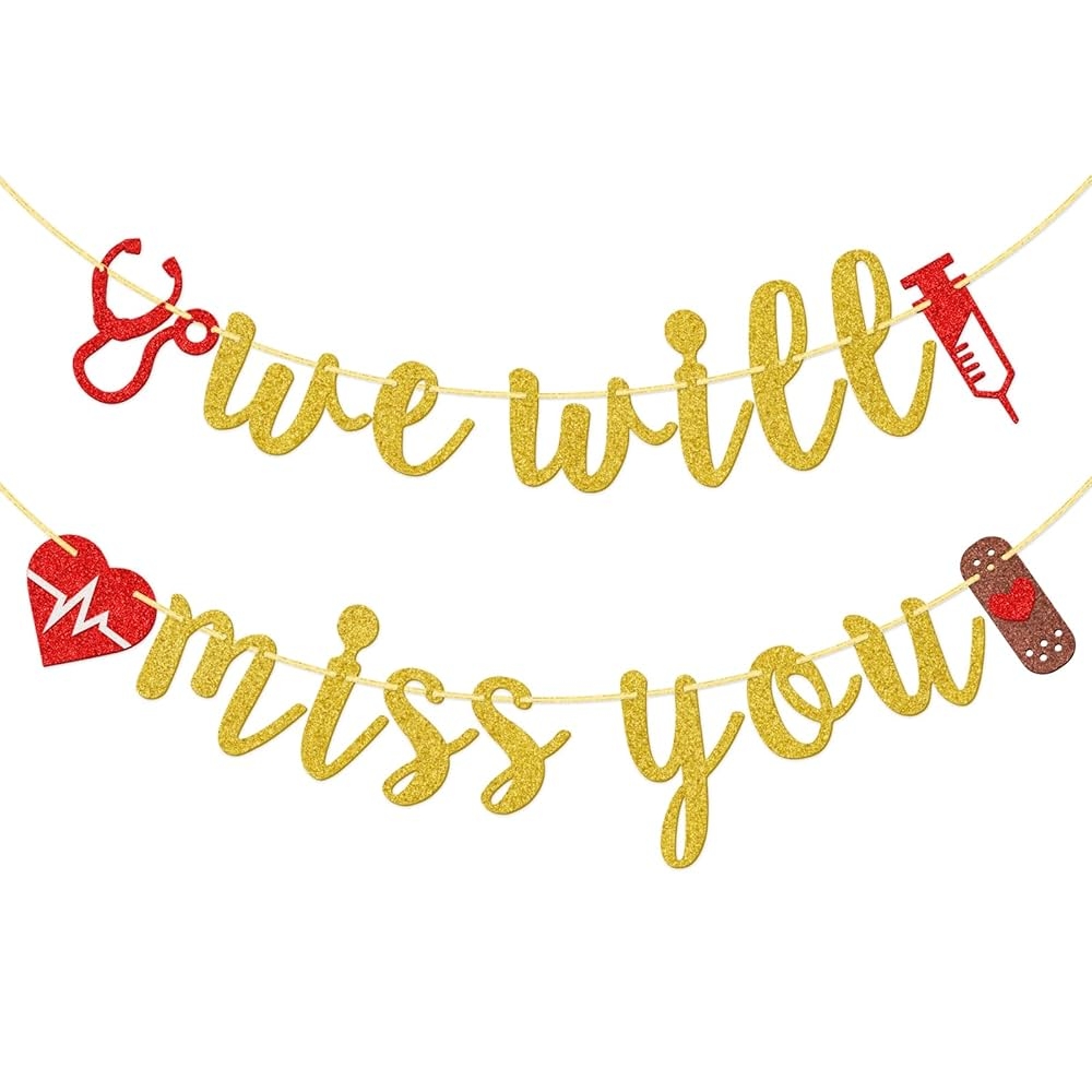 We Will Miss You Printable Banner
