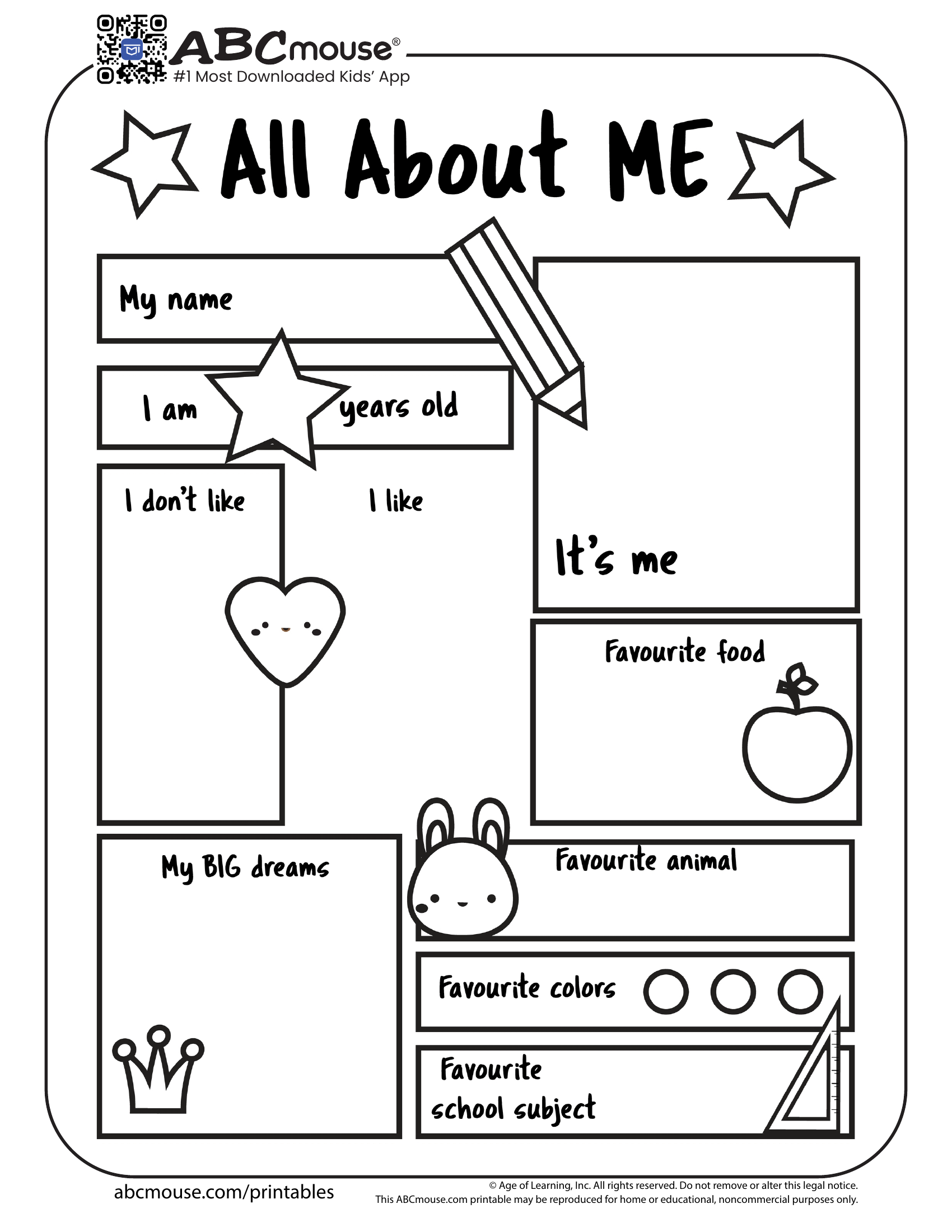 Back To School Worksheets For Kids ABCmouse