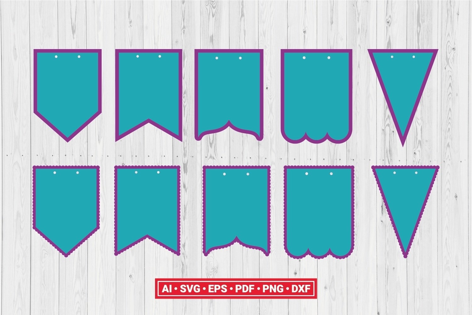 printable svg banners for silhouette cutting