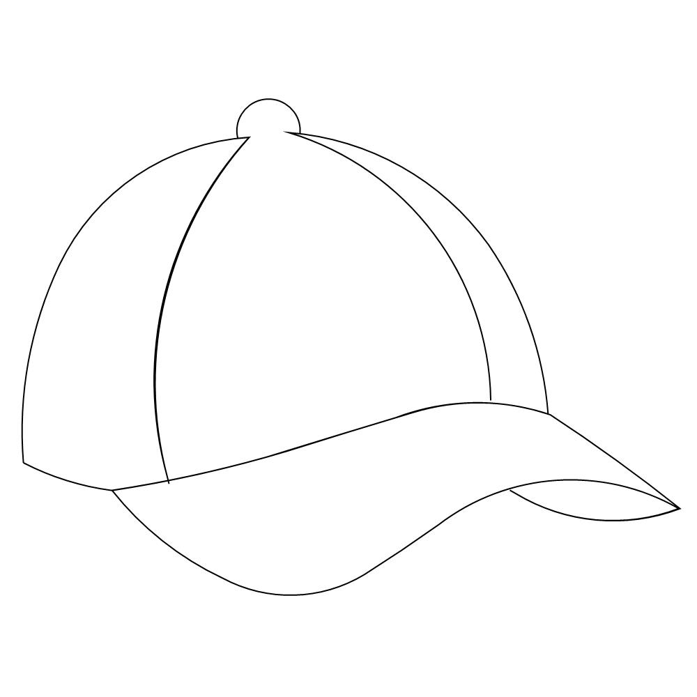 Printable Baseball Cap Template