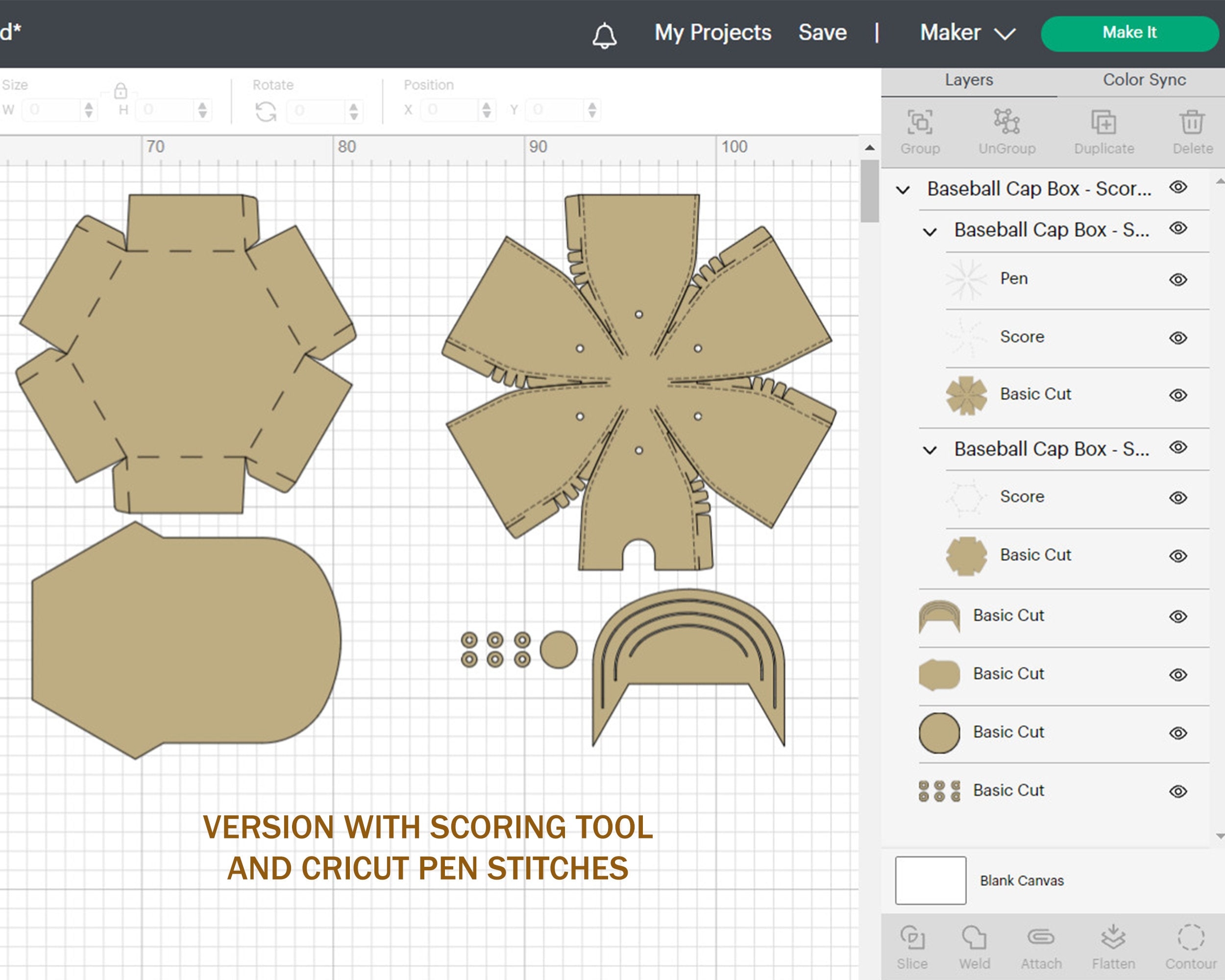 Printable Baseball Cap Template