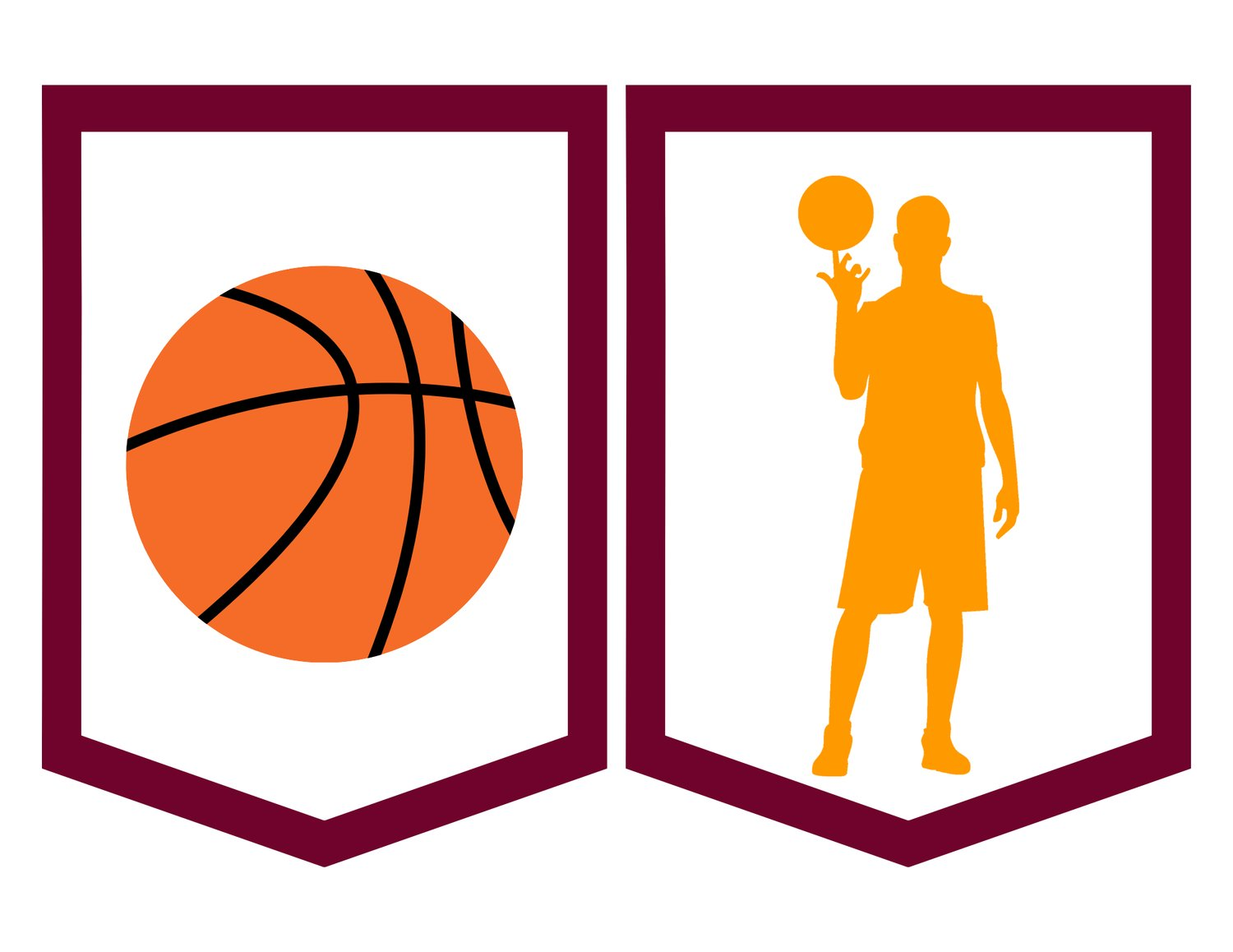 Basketball Digital Banner Instant Download Happy Birthday Banner Printable Basketball Birthday Banner Basketball Player And Ball Wall Decor Payhip
