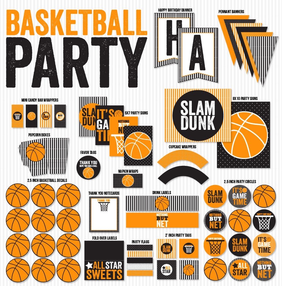 Basketball Party Ideas New Printable Collection