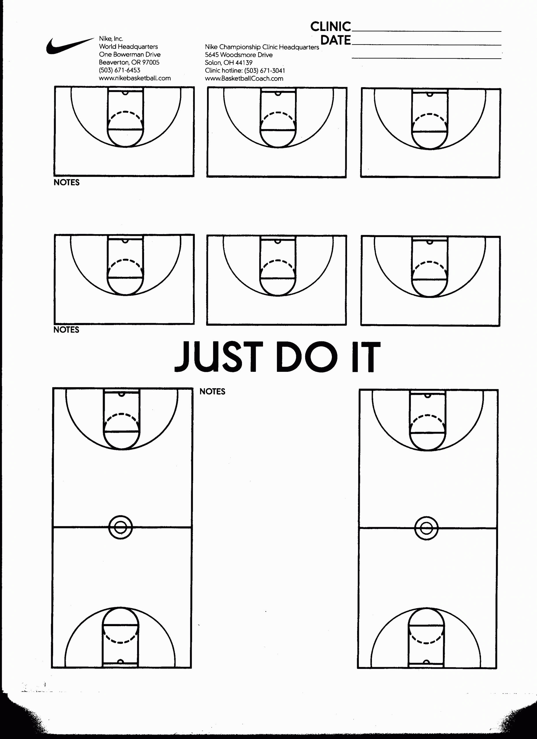 Basketball Play Creator Printable