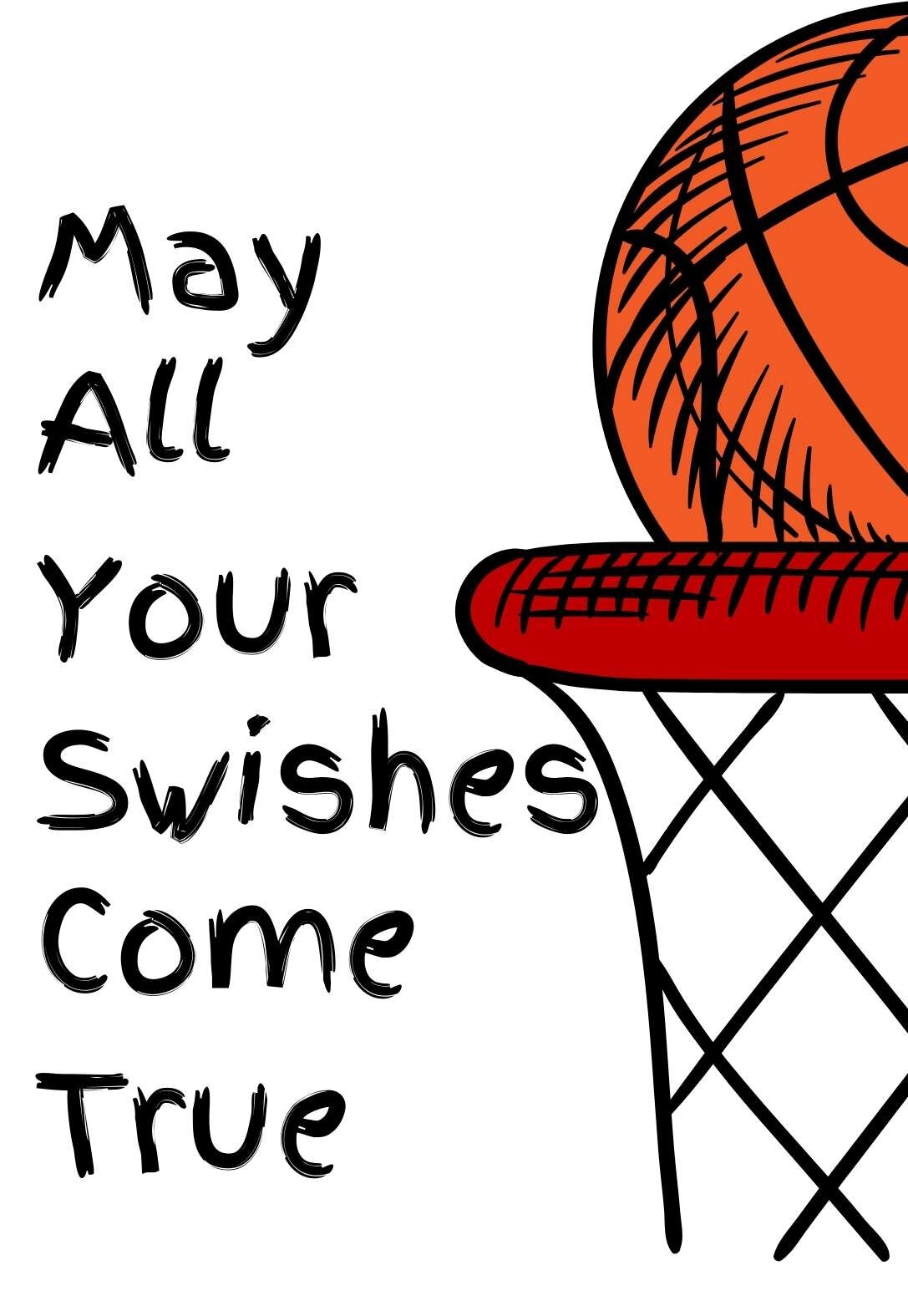 Basketball Printable Birthday Cards PRINTBIRTHDAY CARDS