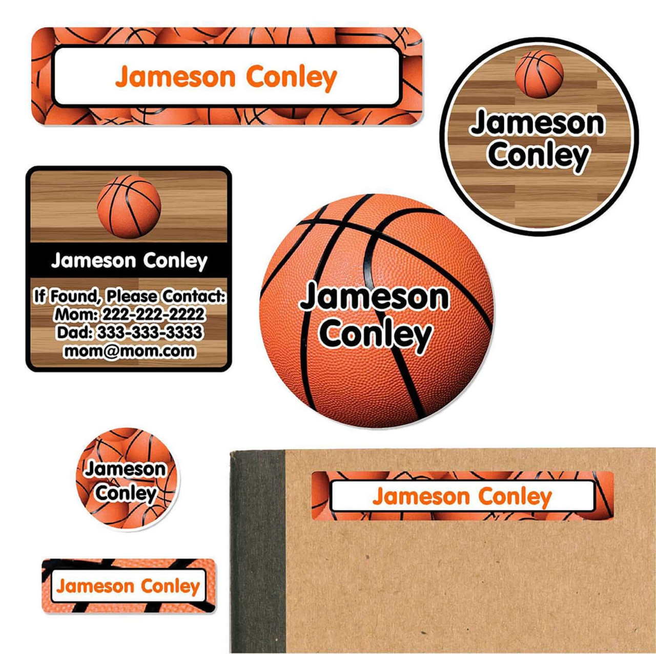 Basketball School Supply Labels Name Labels For School Worksheets Library
