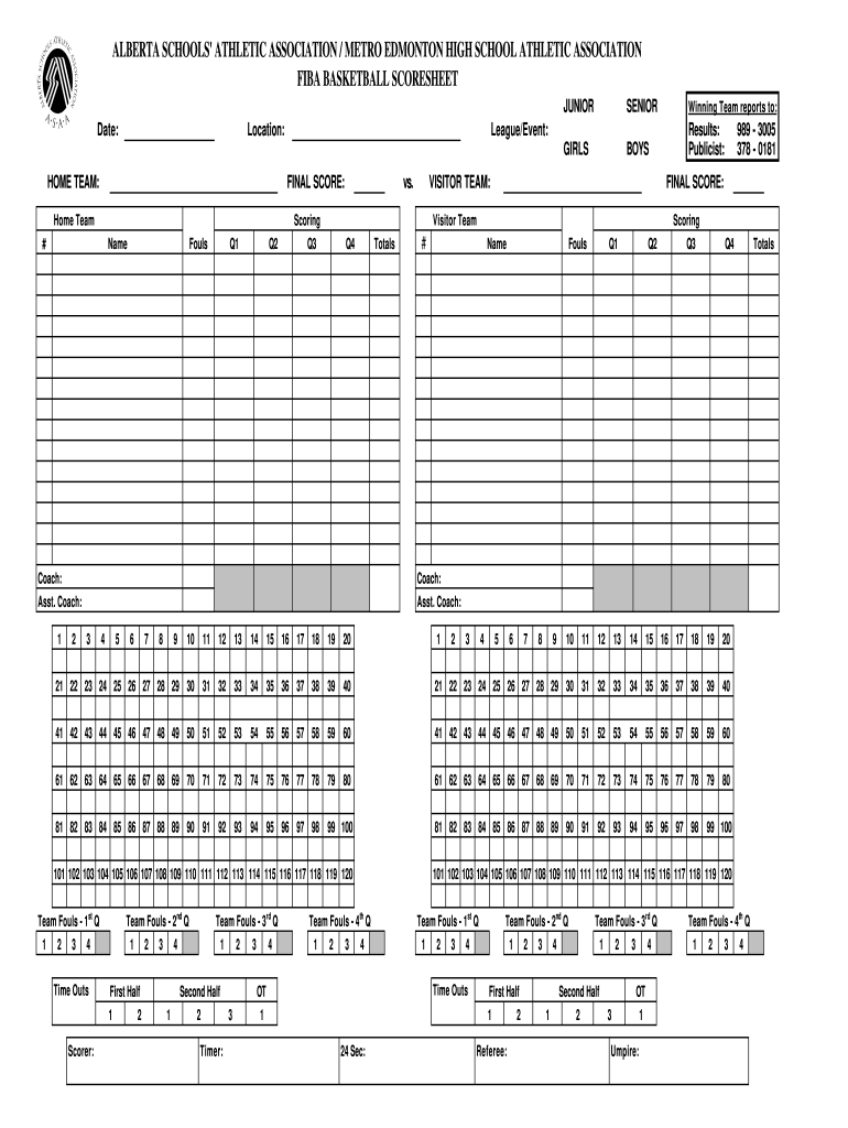 Basketball Stat Sheet Template Fill Out Sign Online DocHub