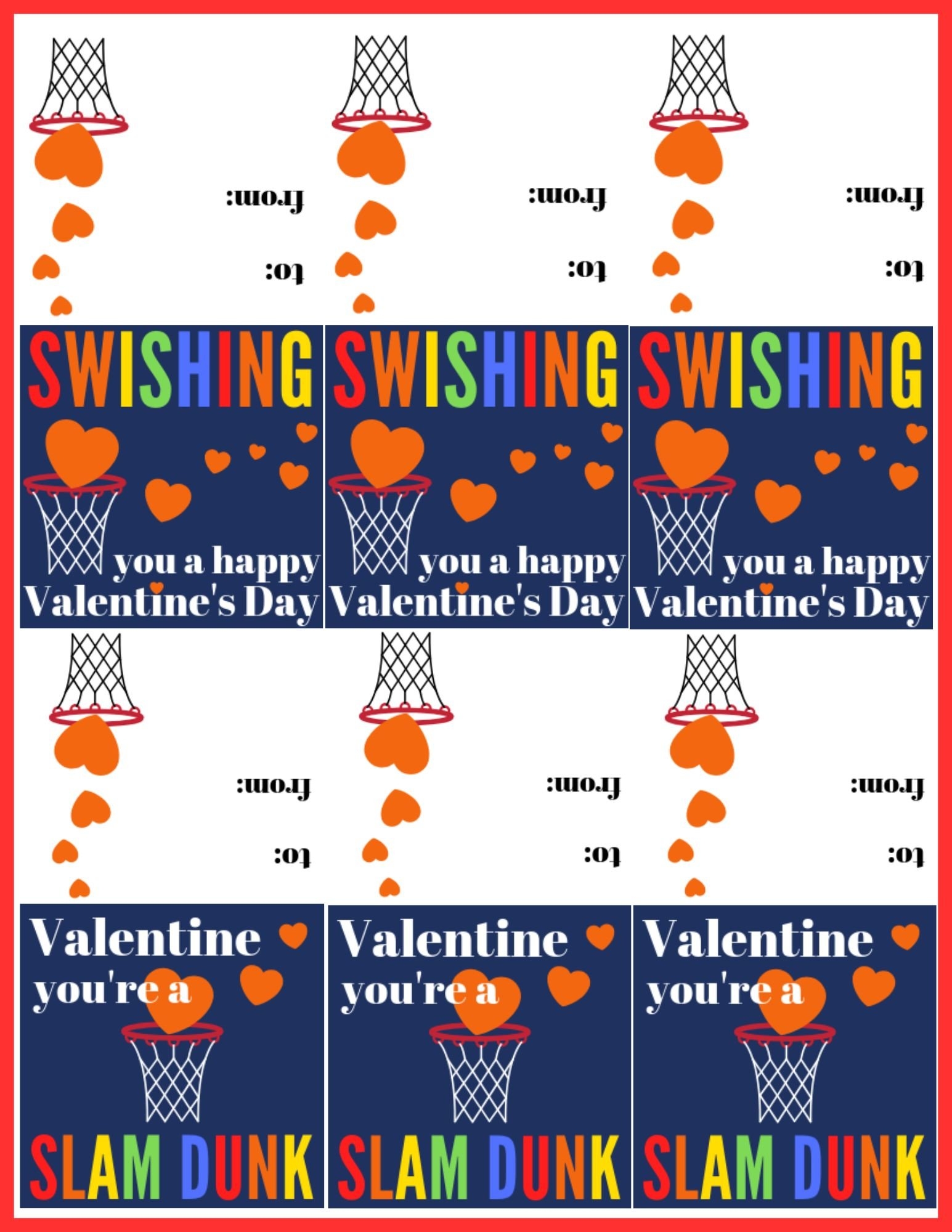 Printable Basketball Cards