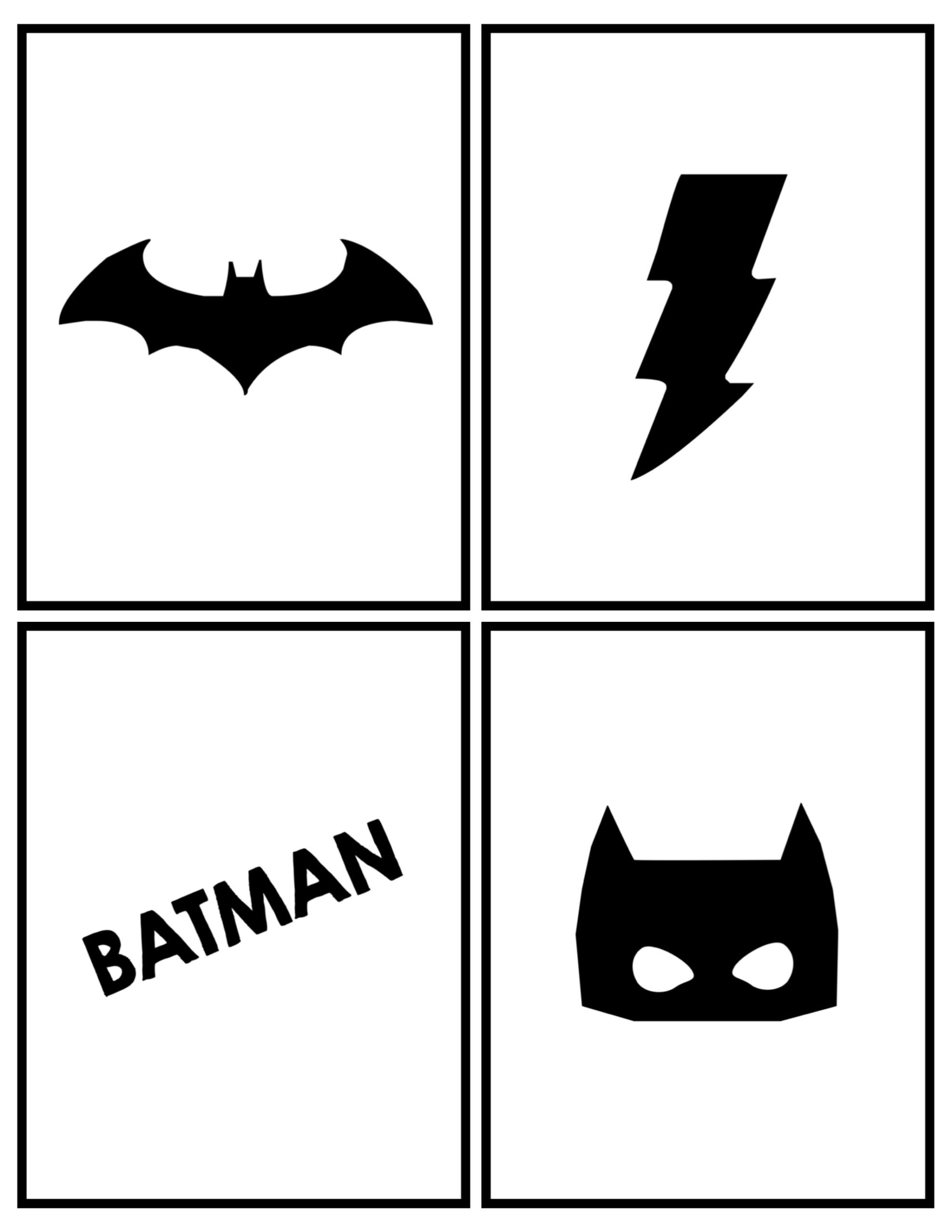 Free Printable Batman Birthday Banner
