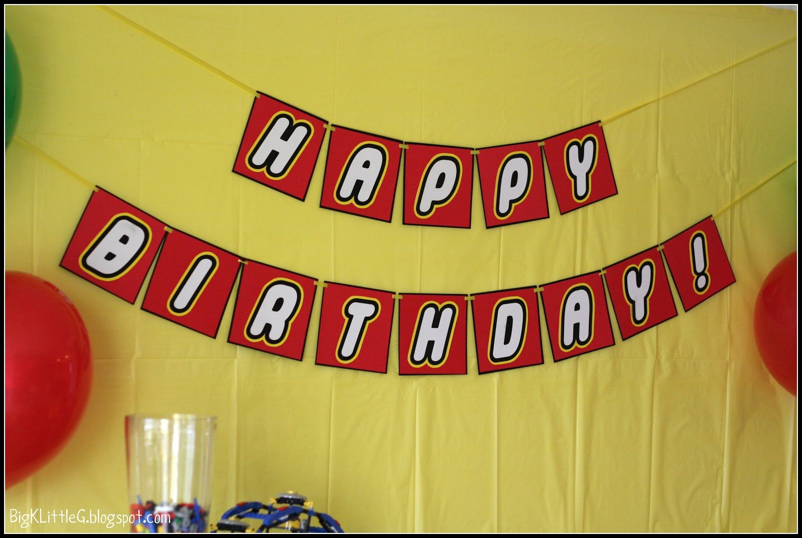 Lego Happy Birthday Banner Free Printable
