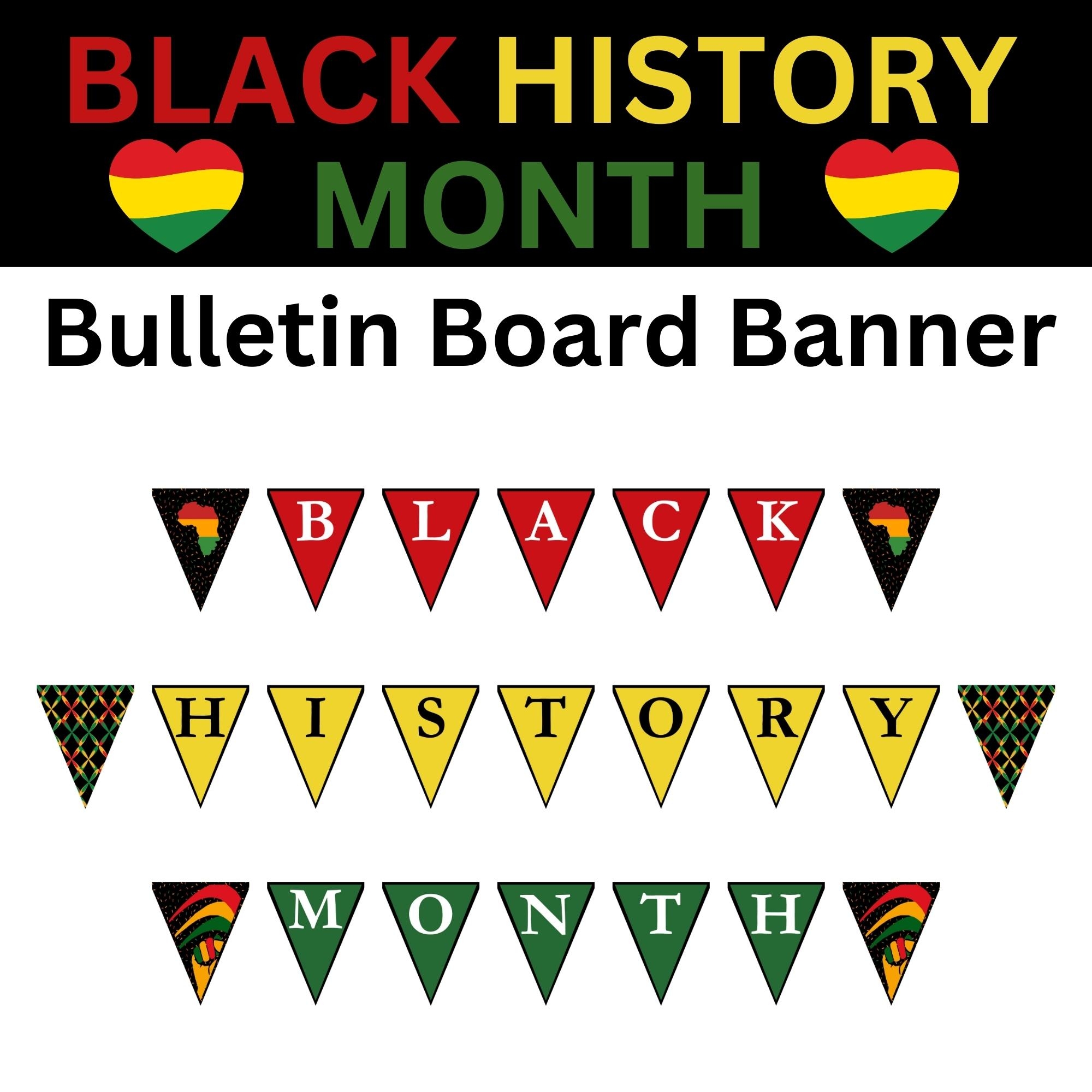 Black History Month Bulletin Board Banner Decorations Made By Teachers