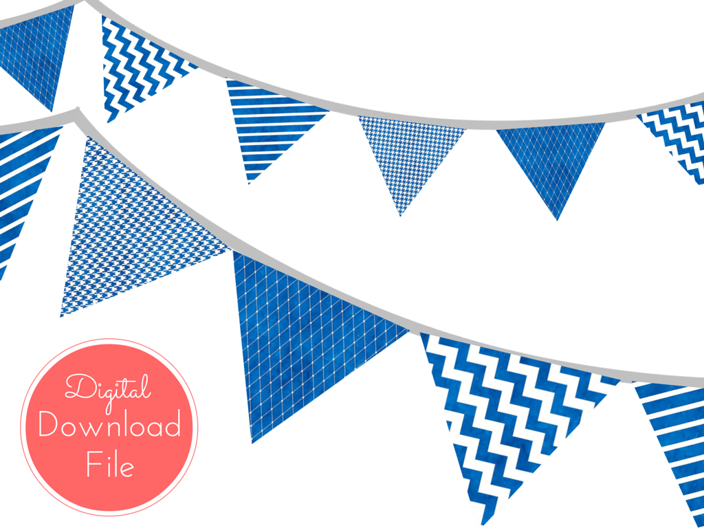 Blue Watercolor Nautical Banner Magical Printable