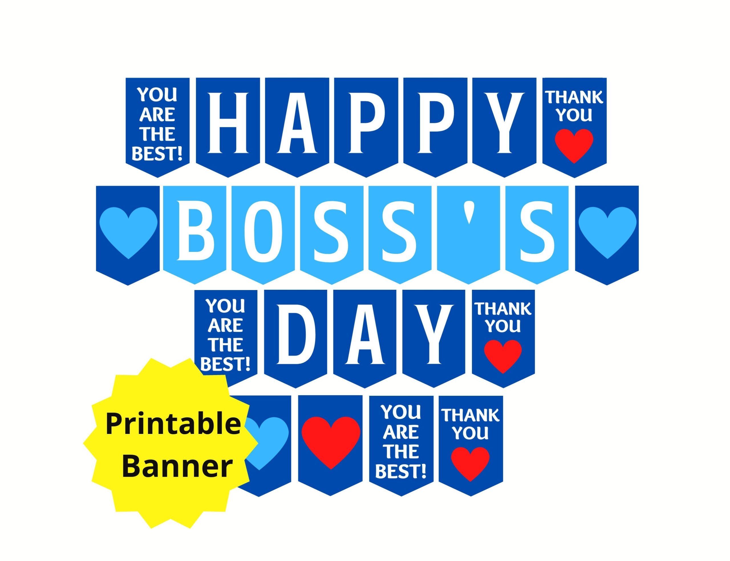 Printable Boss’s Day Banner