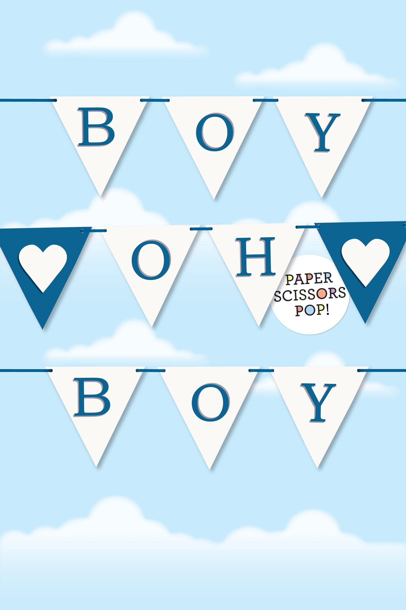 Boy Oh Boy Printable Banner Ahoy It s A Boy Baby Shower Decoration Blue Baby Boy Gender Reveal Banner Instant Download Gender Reveal Deor Etsy