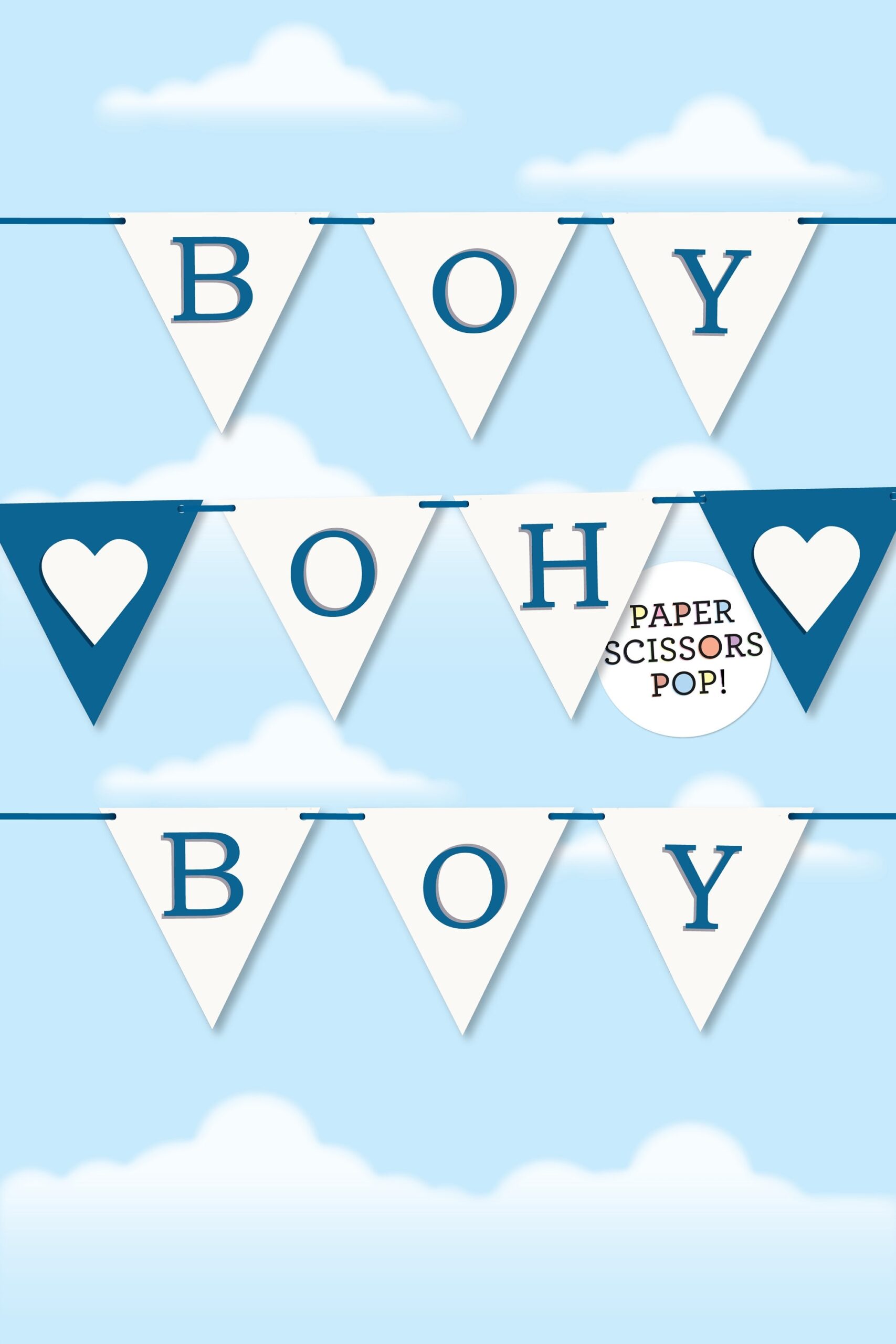 Boy Oh Boy Printable Banner Ahoy It s A Boy Baby Shower Decoration Blue Baby Boy Gender Reveal Banner Instant Download Gender Reveal Deor Etsy