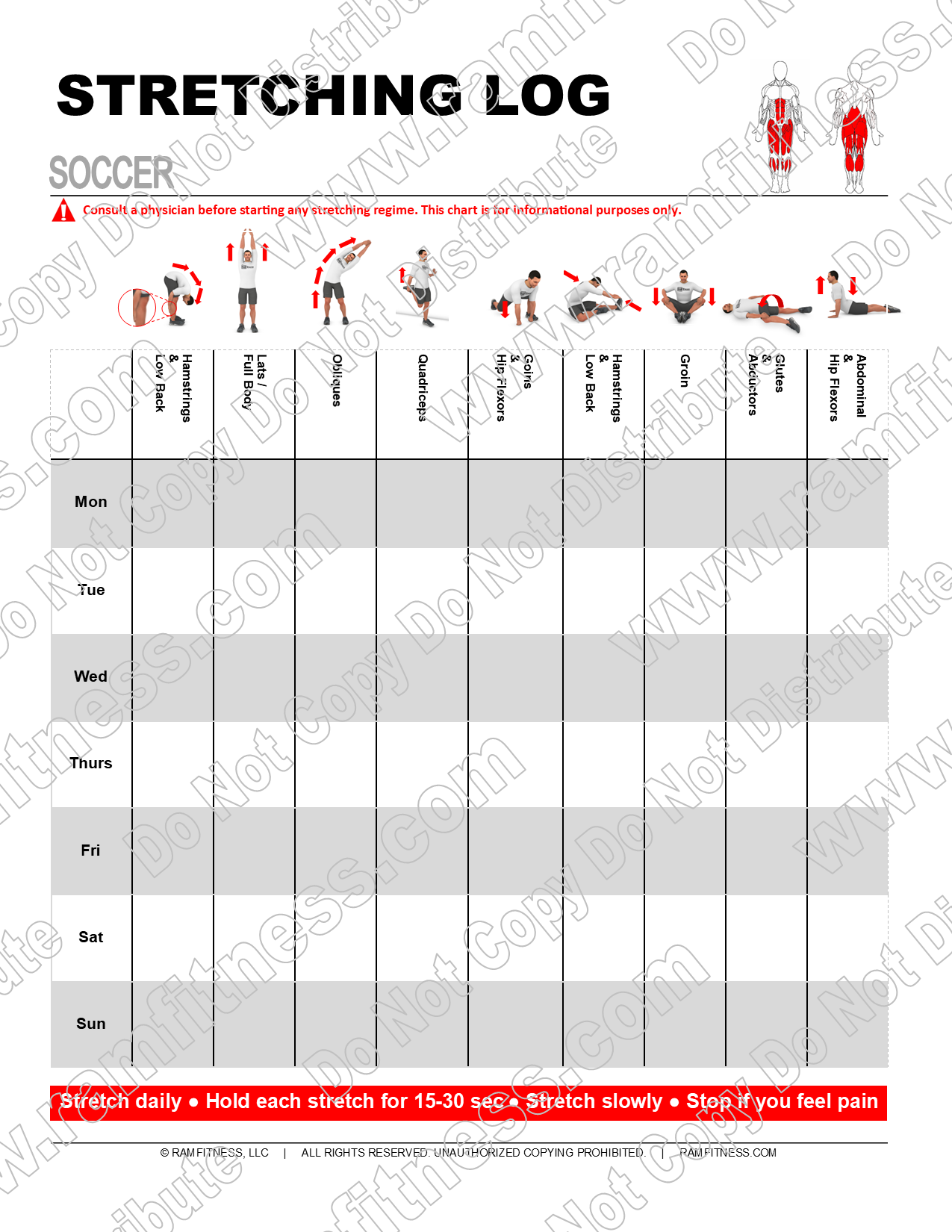 Buy Print License For Soccer Stretching Guide Enhance Flexibility And Prevent Injuries