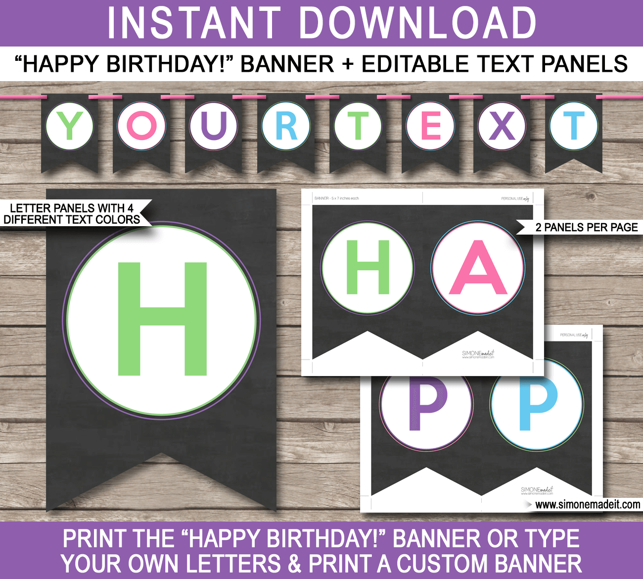 Chalkboard Banner Printable