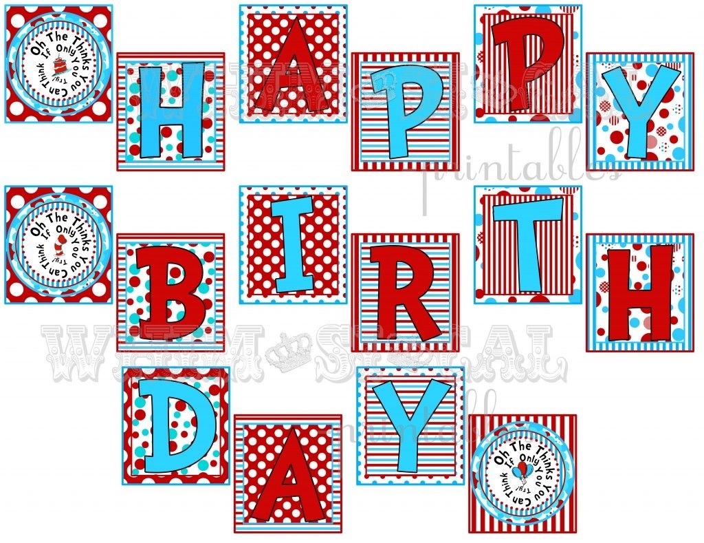 Dr Seuss Free Printable Banner