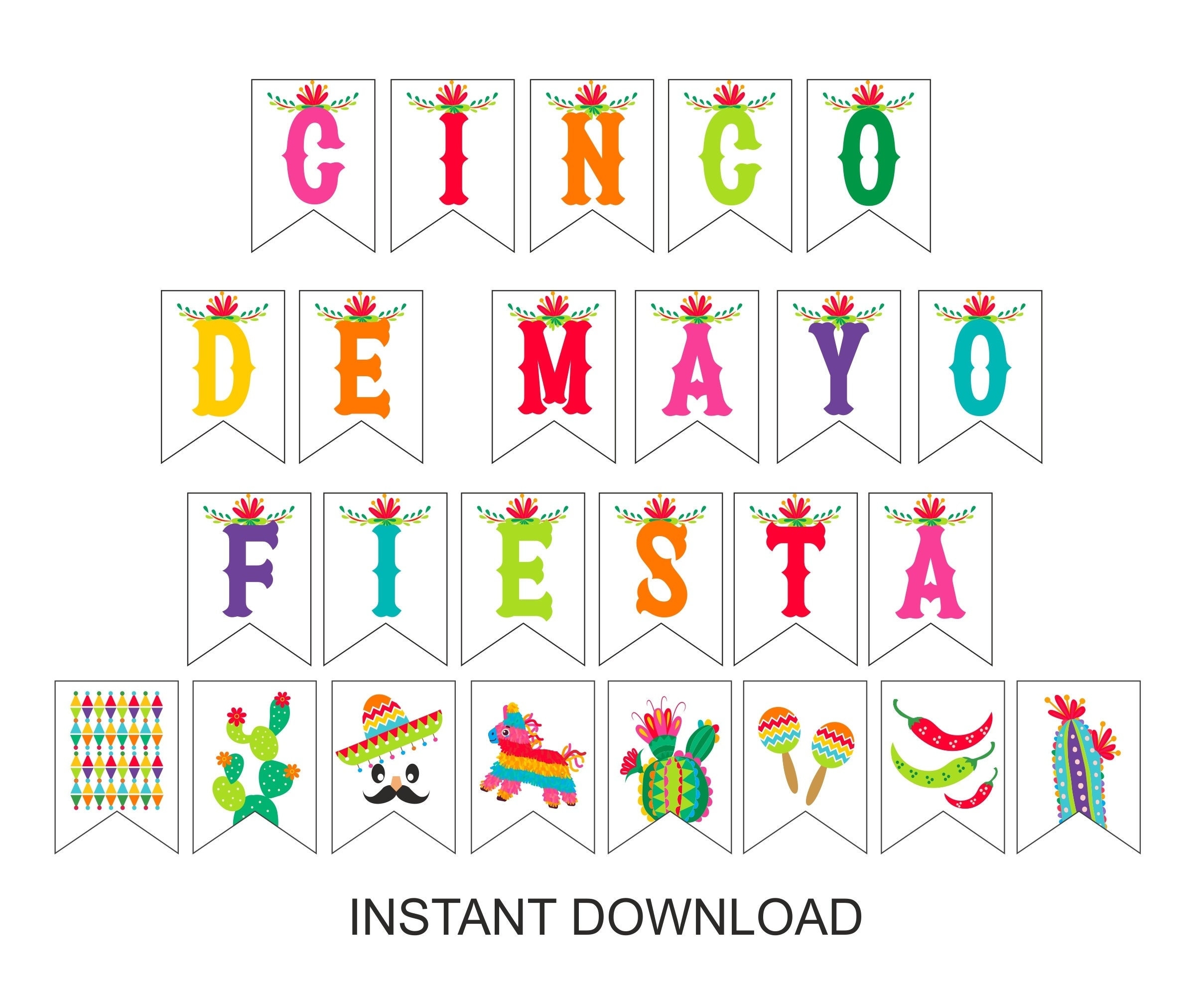 Printable Cinco De Mayo Banner