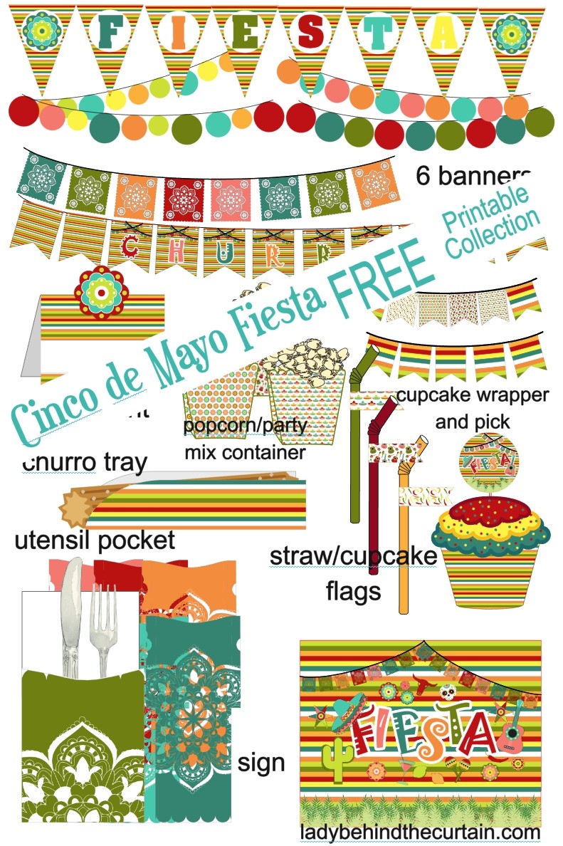 Cinco De Mayo Fiesta Party FREE Printable Collection