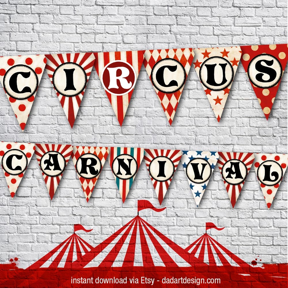 Circus Banner Printable