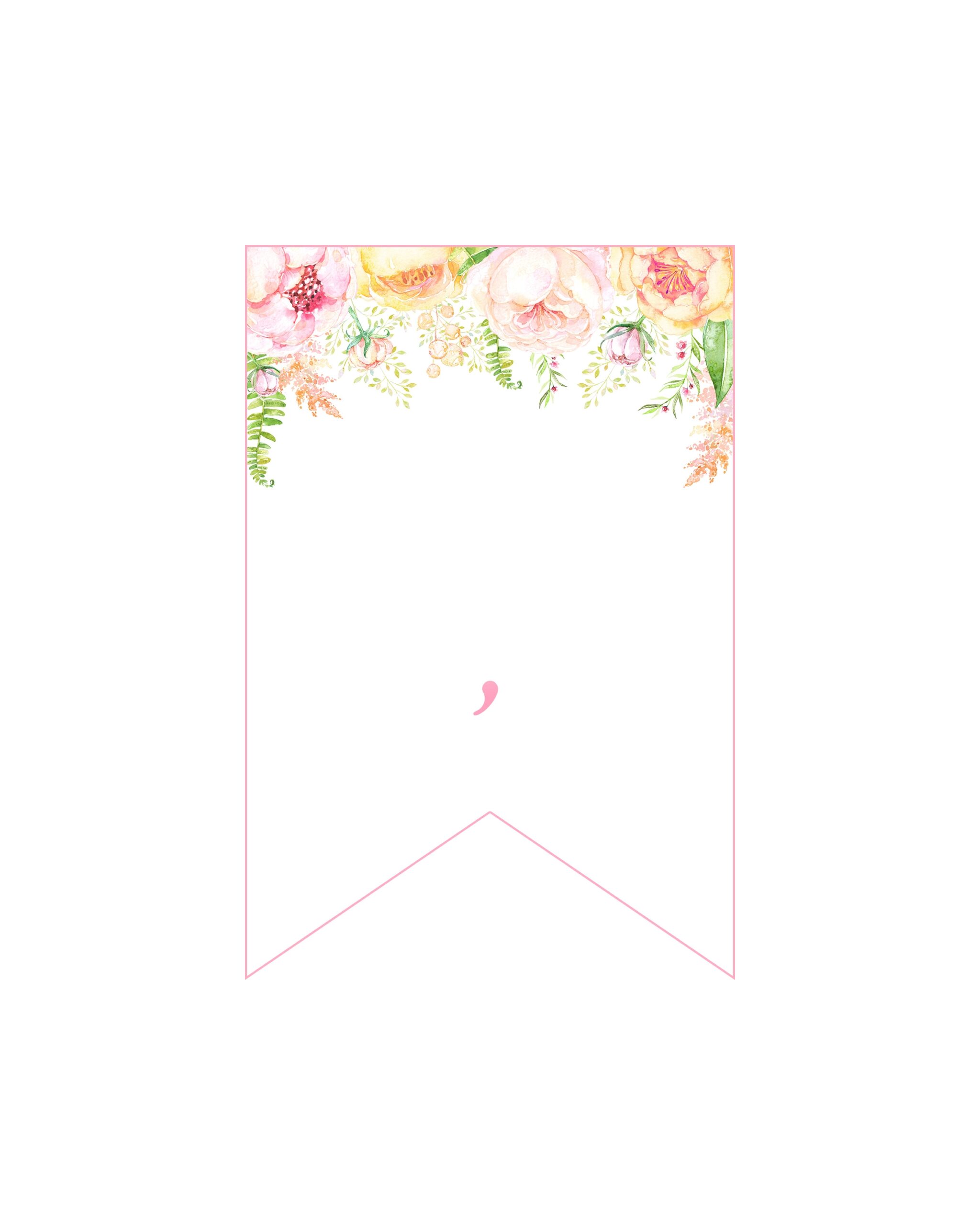 Complete Free Printable Floral Banner Set The Cottage Market