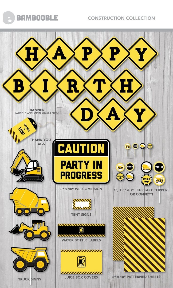 Construction Birthday Parties Construction Birthday Construction Theme Birthday Party