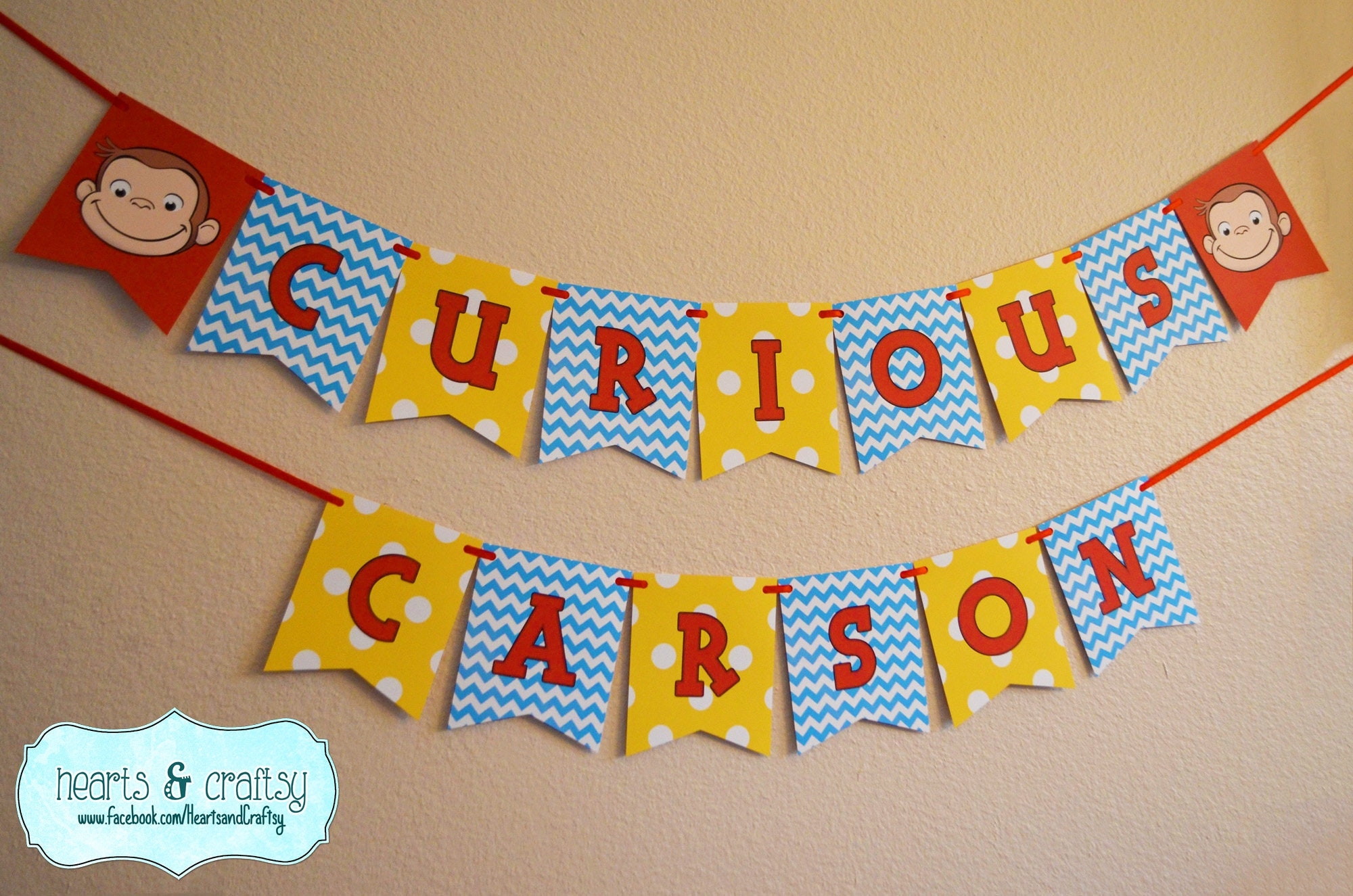 Free Printable Curious George Birthday Banner