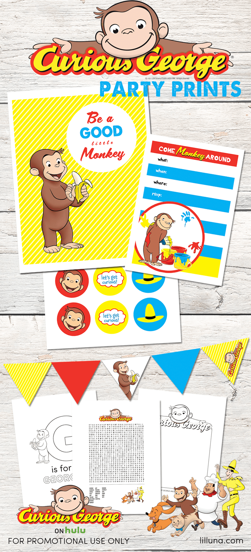 Curious George Party Ideas Now On Hulu Let s DIY It All With Kritsyn Merkley
