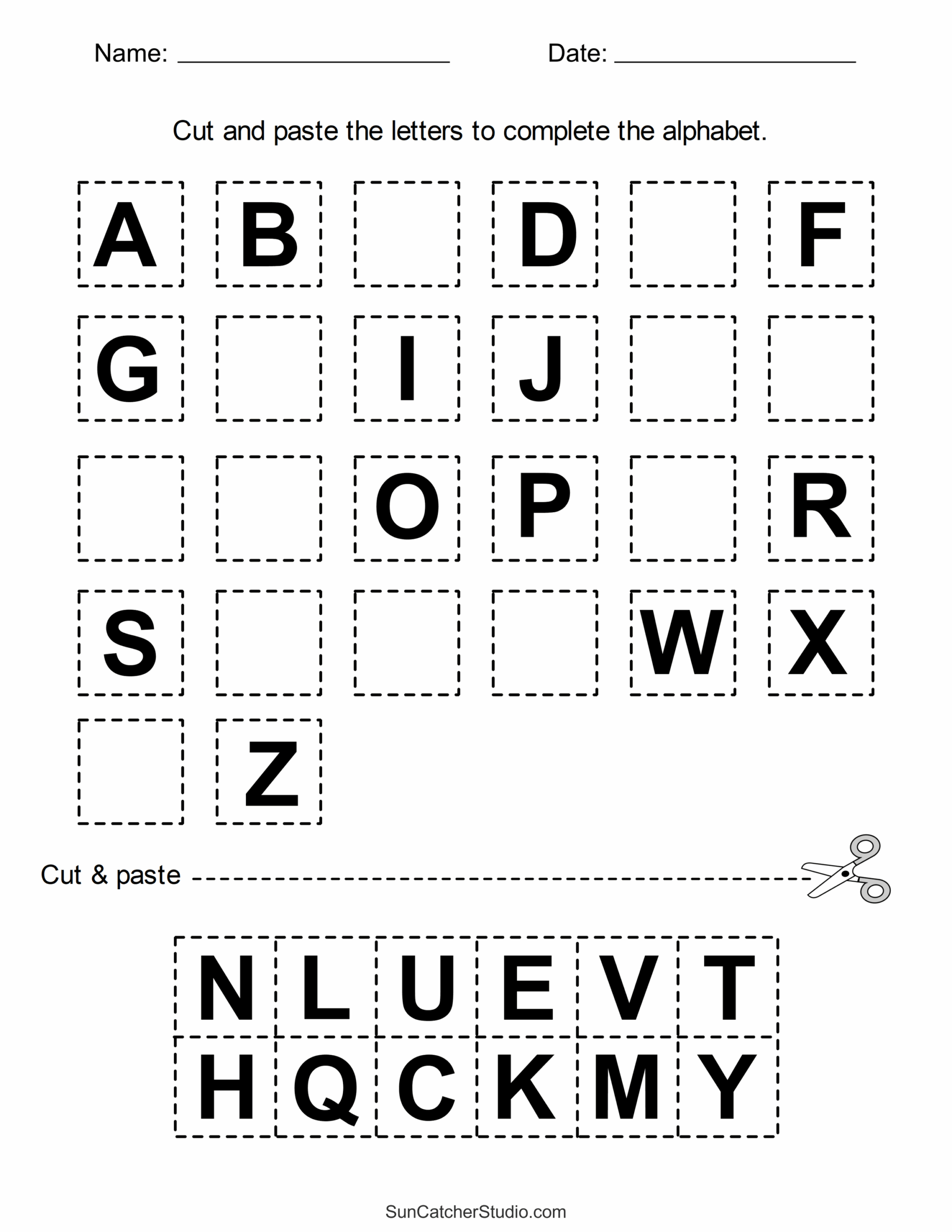 Free Educational Printables For Kindergarten