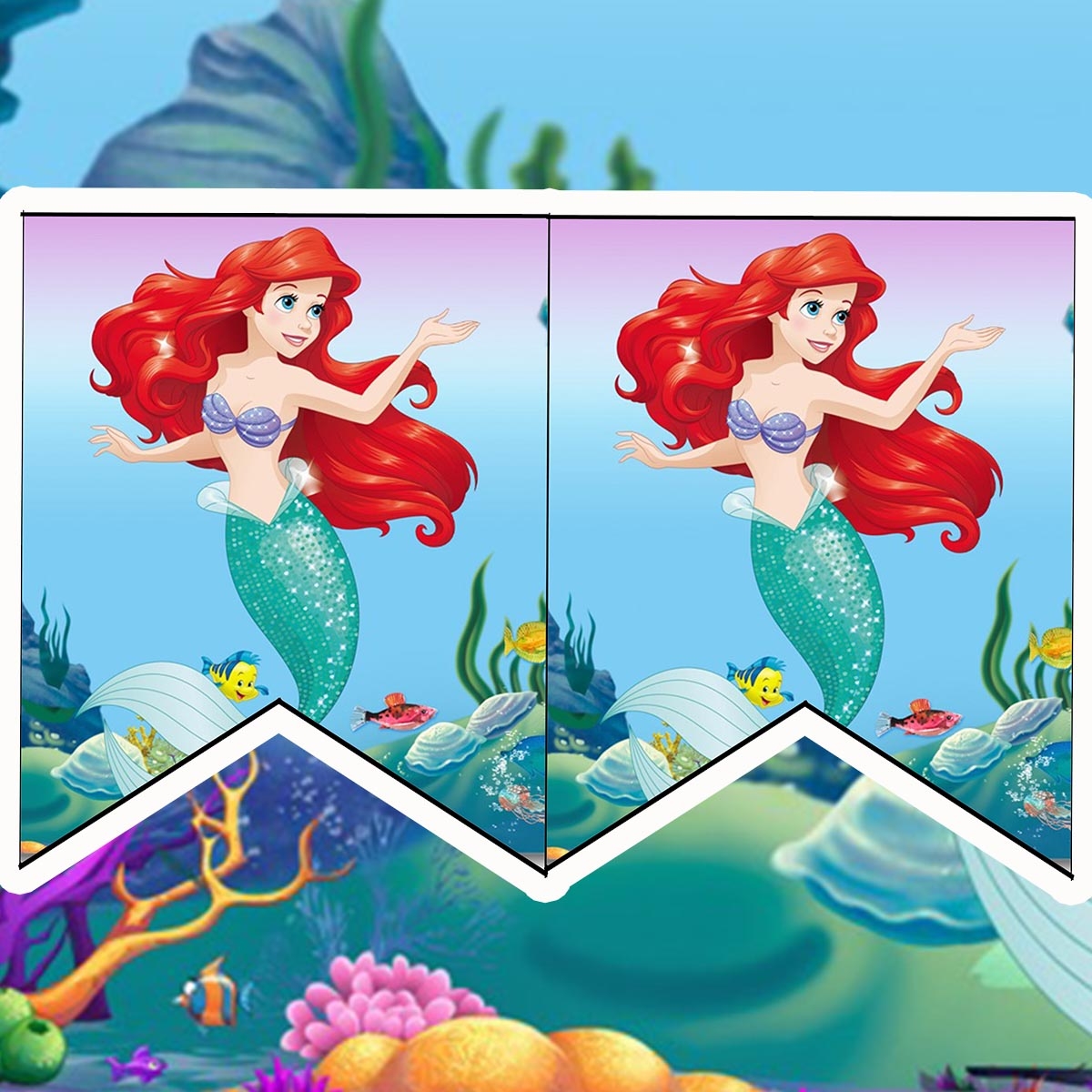 Daisy Celebrates Little Mermaid Birthday Party Printable Files