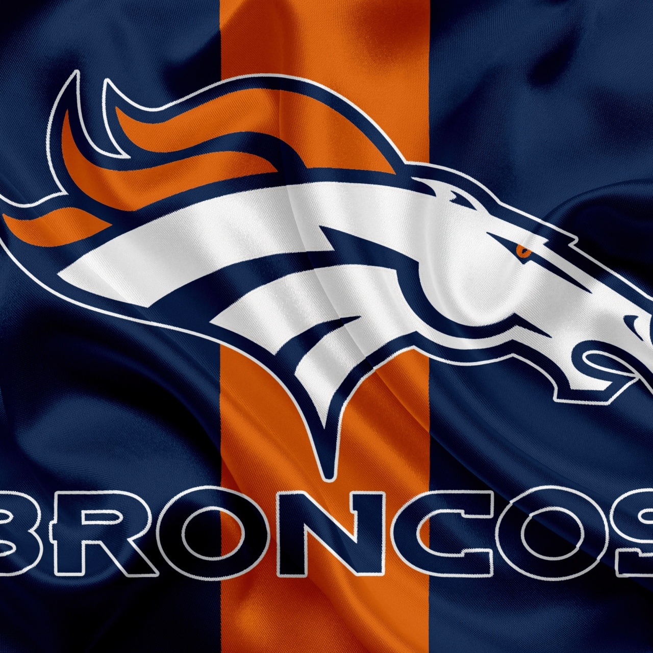 Denver Broncos Wallpaper 4K Flag American Football Team