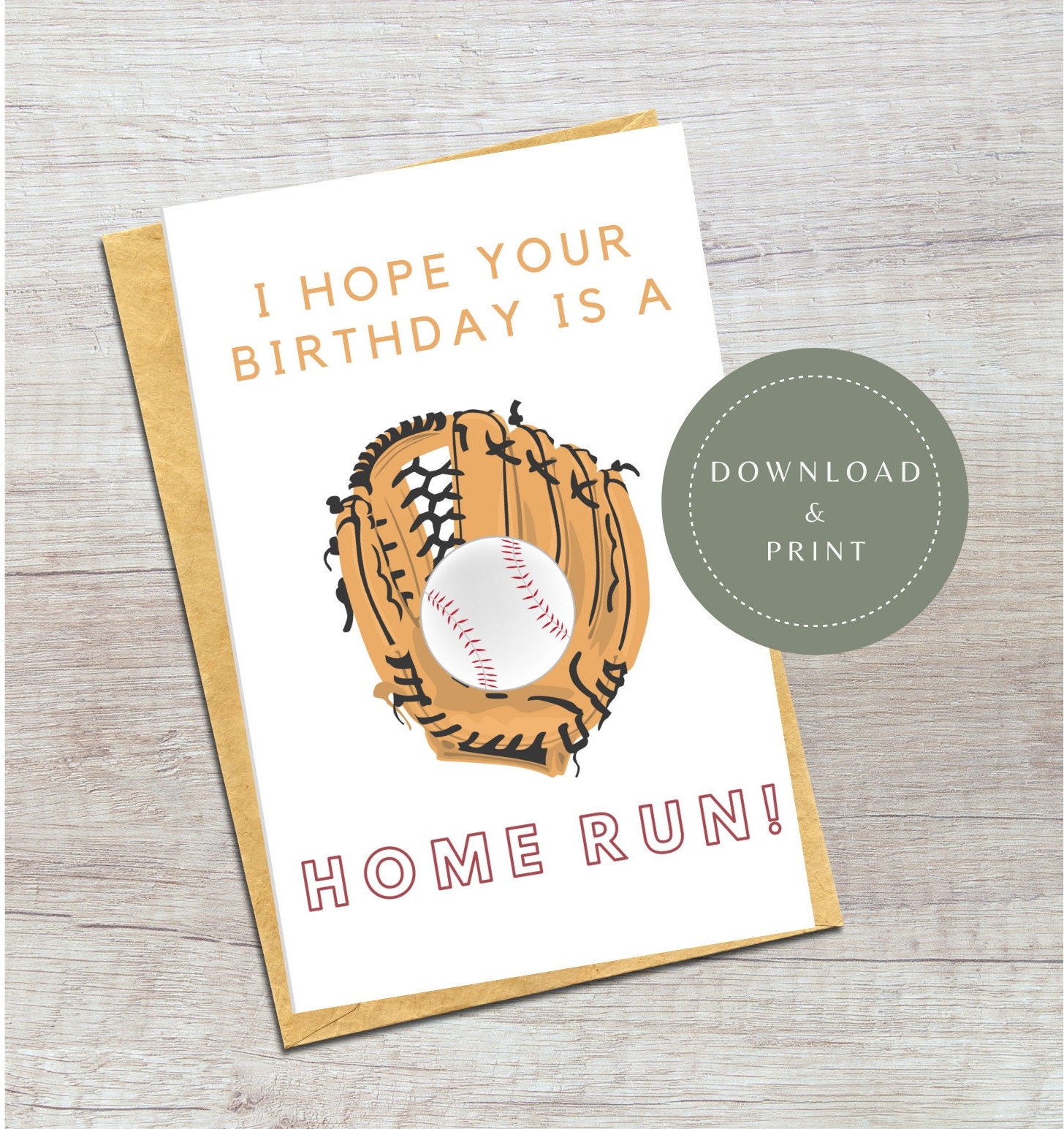 Baseball Greeting Cards Printable