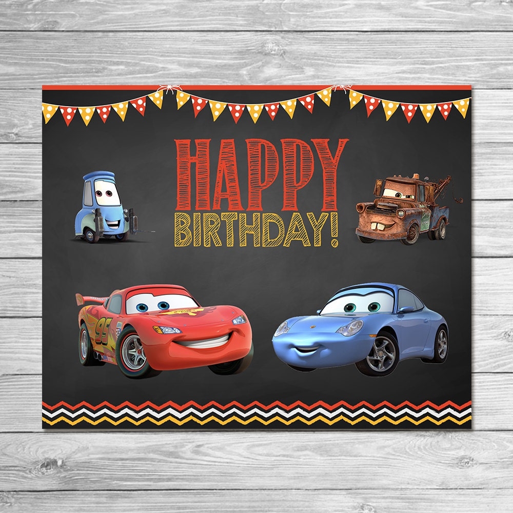 Disney Cars Banner Printable