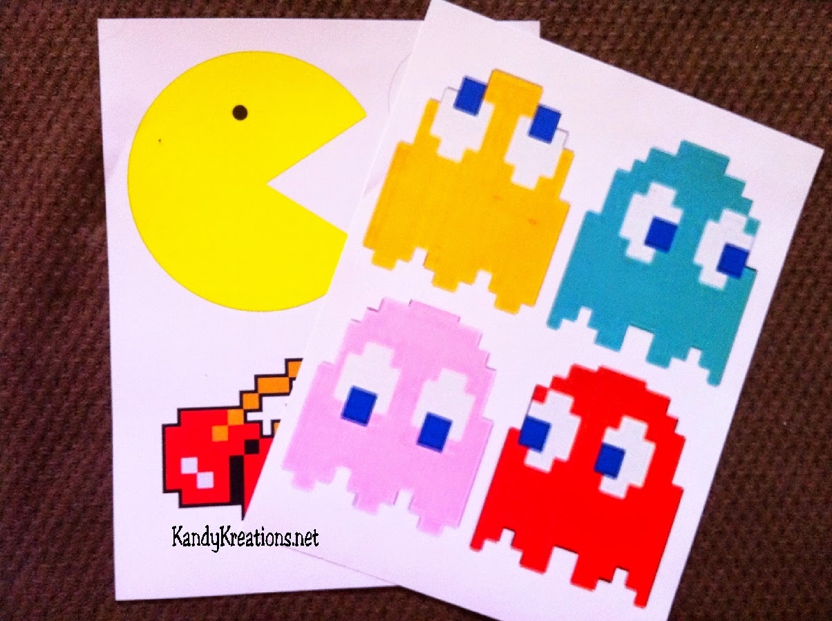 DIY Party Mom Pac Man Pennant Banner