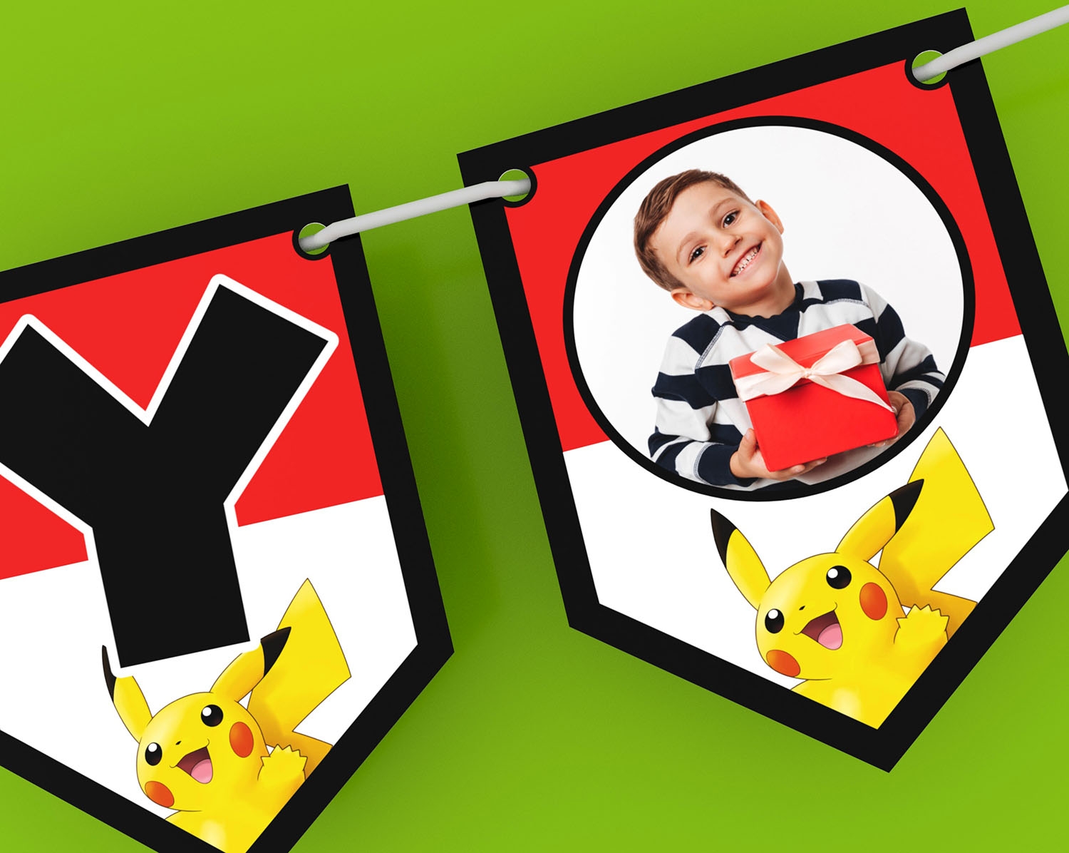 DIY Pokemon Birthday Banner Template Template Online
