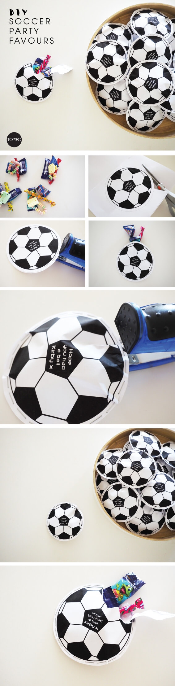 DIY Soccer Party Favours And A Free Printable TOMFO TOMFO