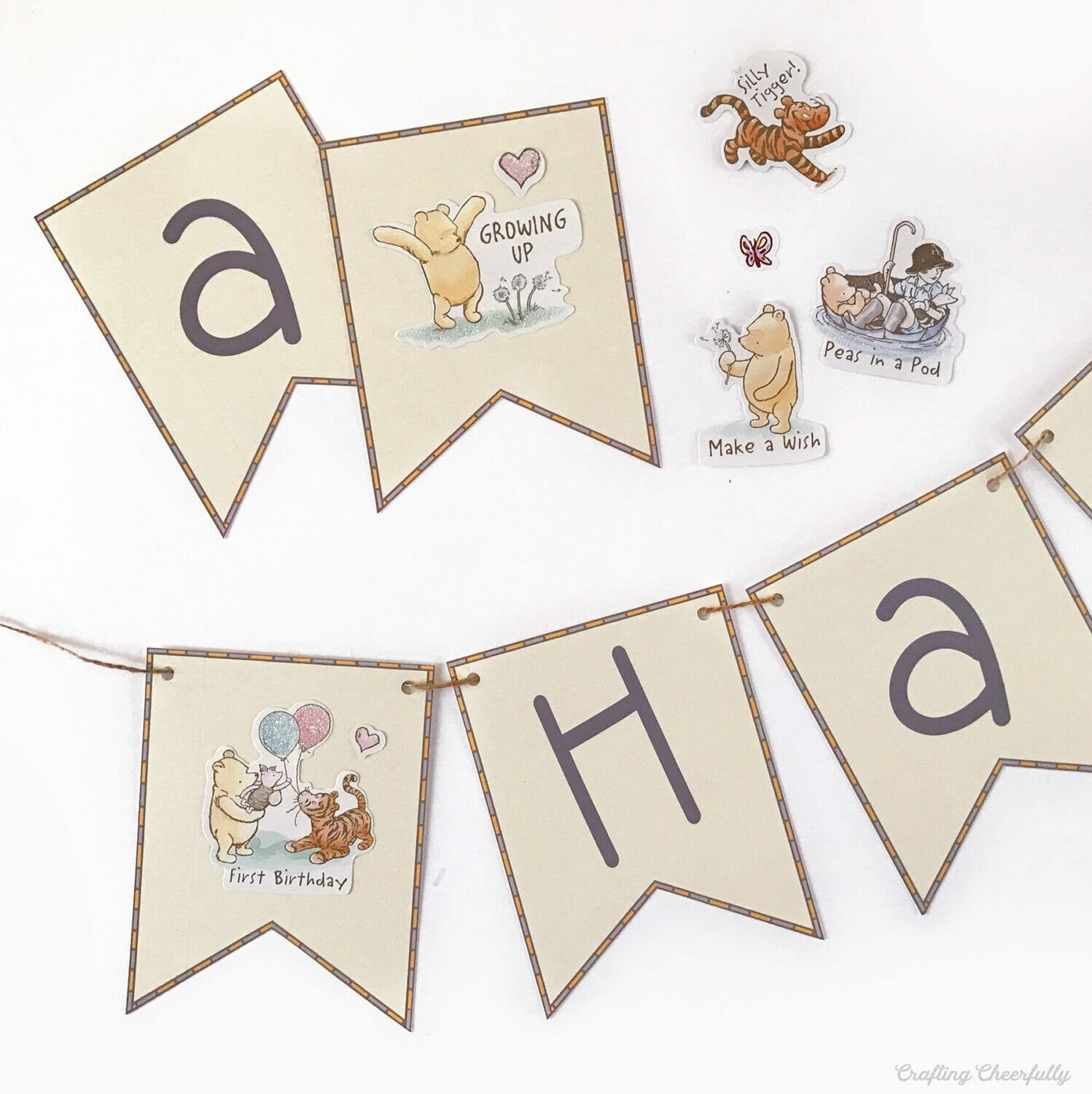 Winnie The Pooh Birthday Banner Printable