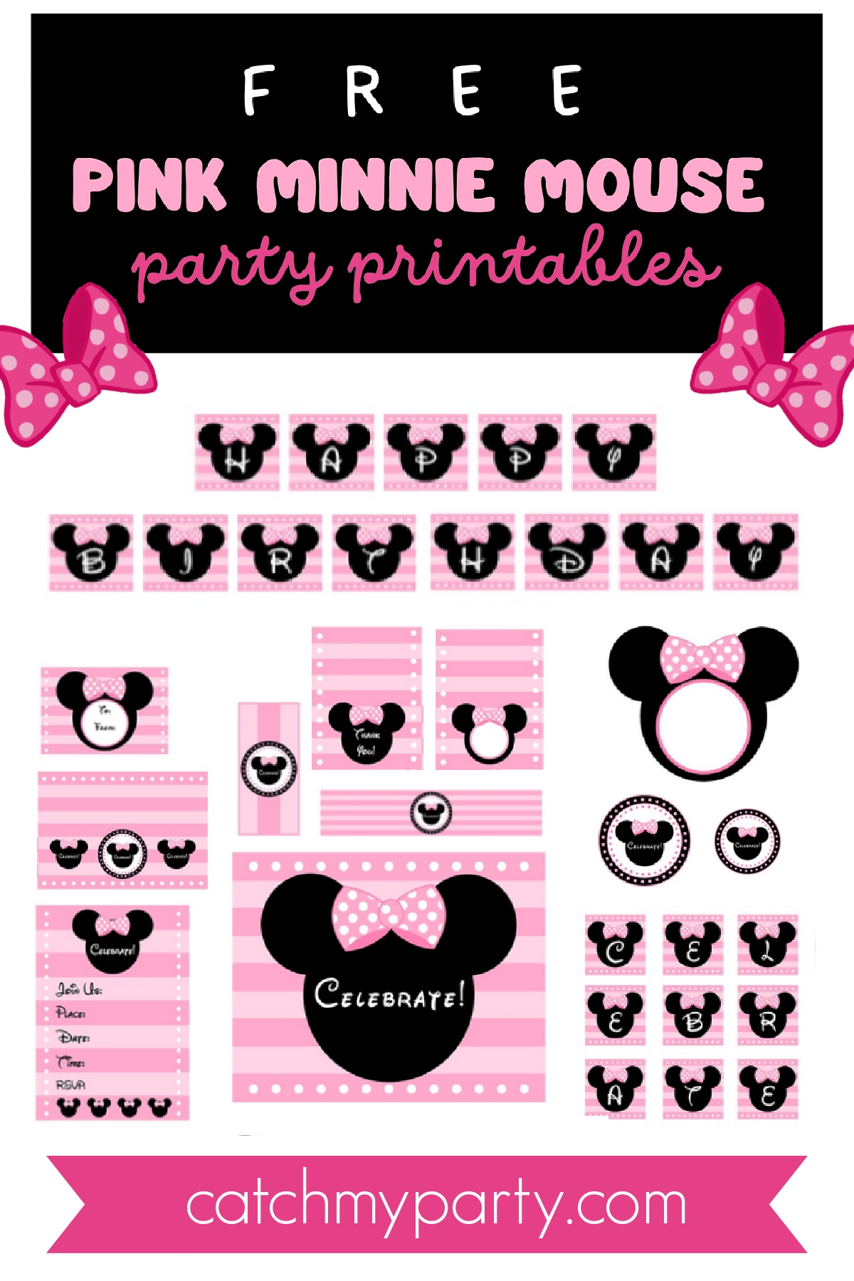 Minnie Mouse Free Printable Banner