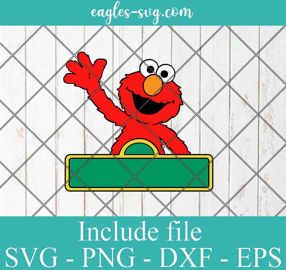 Elmo Sesame Street Personalized Birthday Banner Street Svg Png Cricut Silhouette
