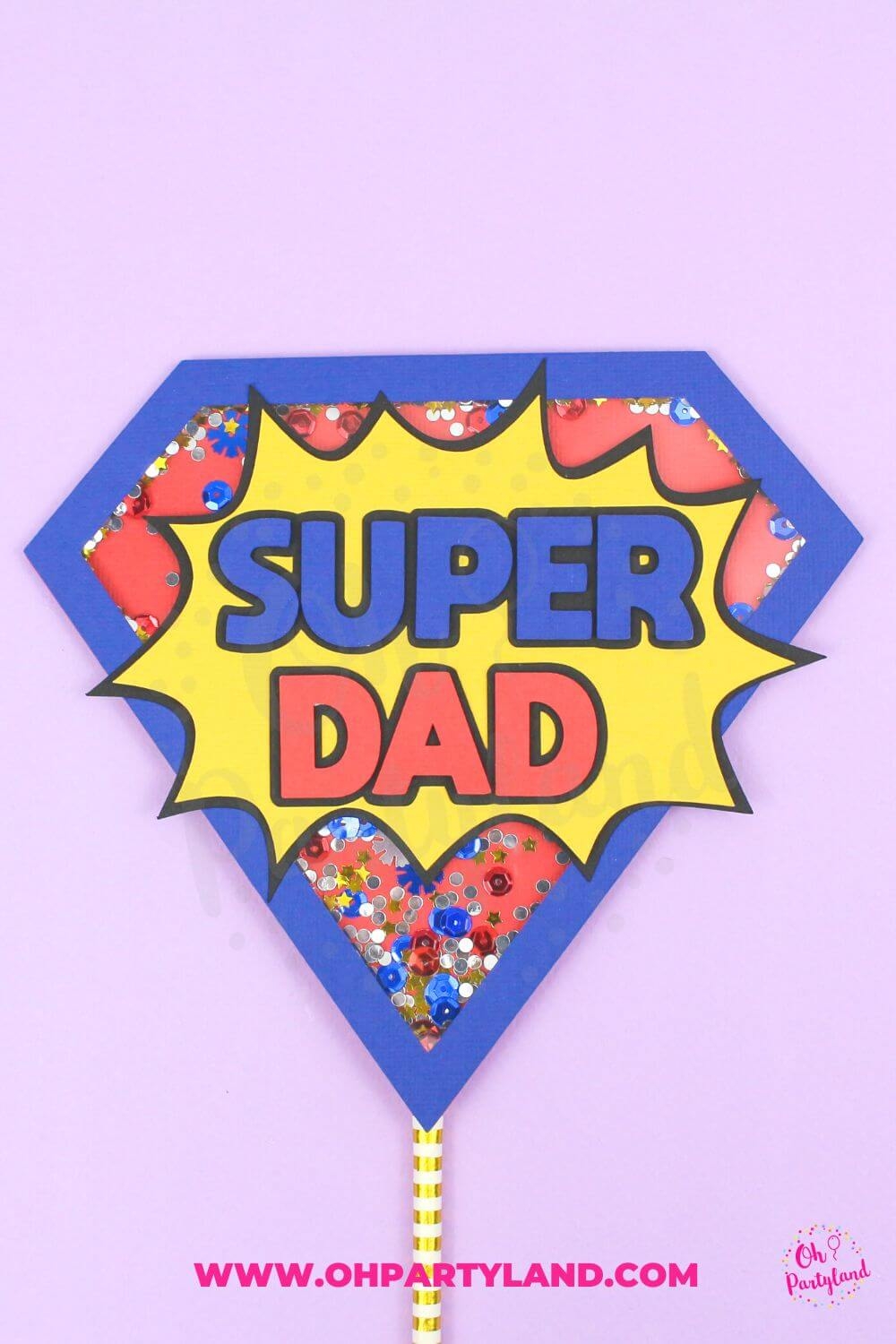 father's day cake banner printable