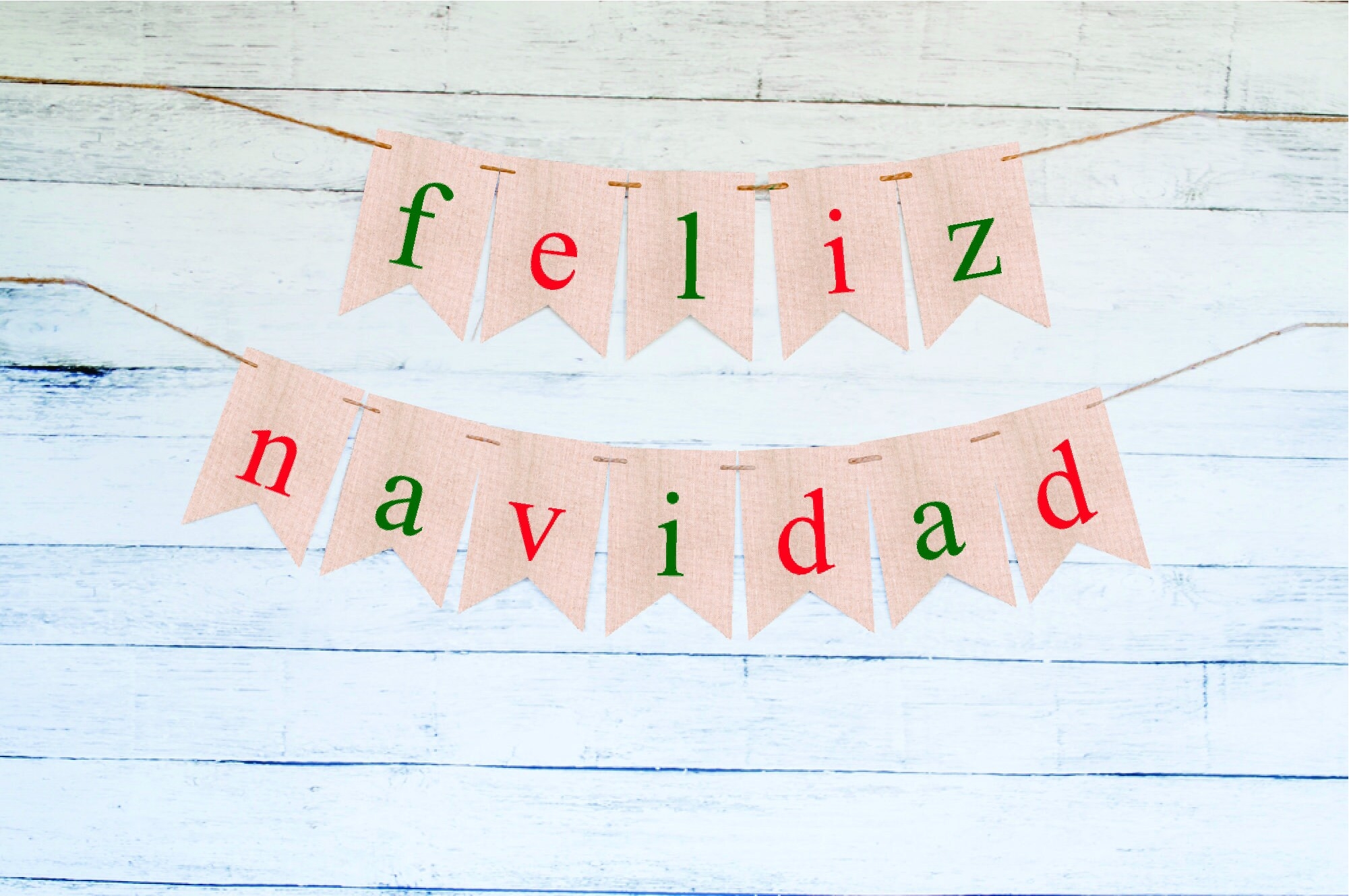 Feliz Navidad Banner Christmas Burlap Banner Merry Christmas Burlap Banner Christmas Decor Holiday Decor Printable Etsy