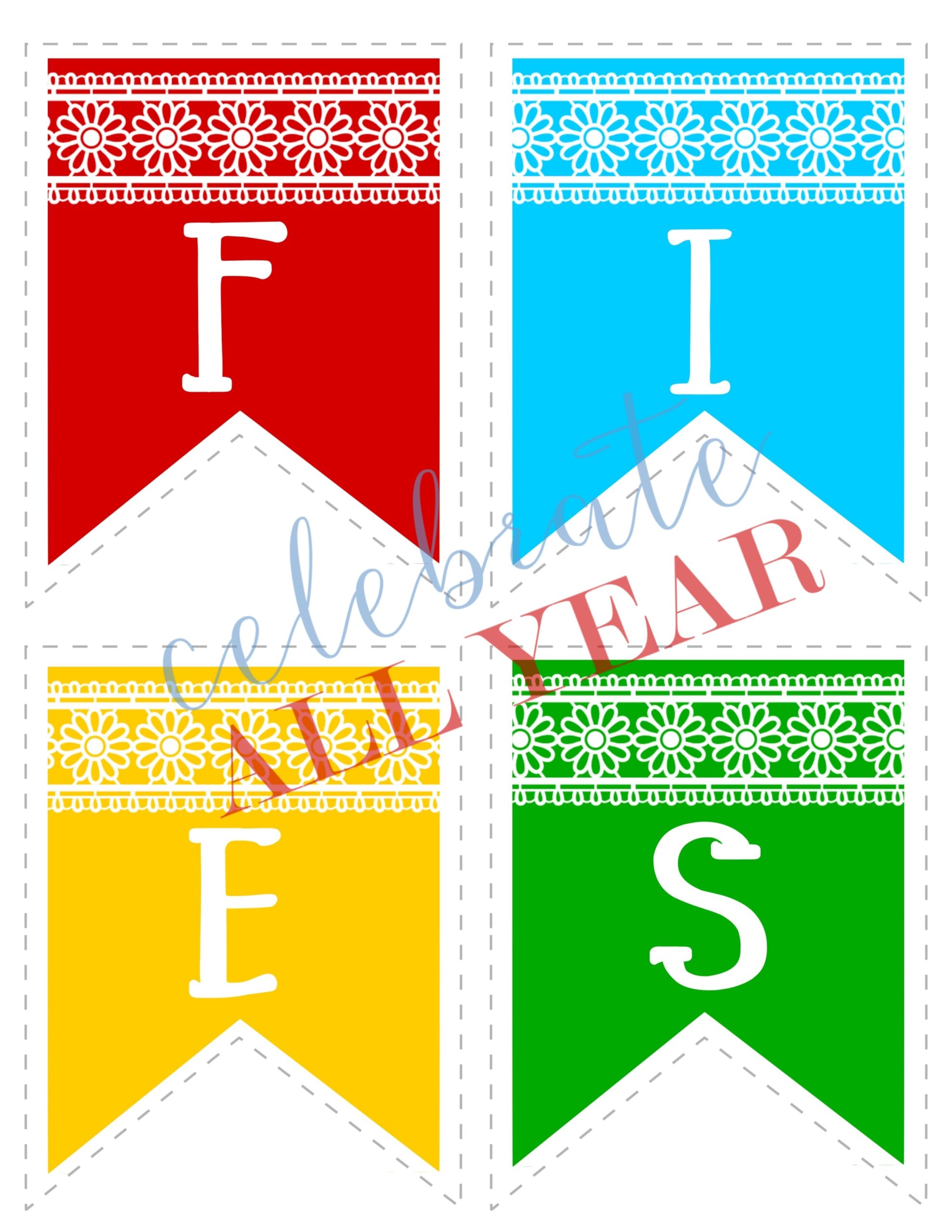 Fiesta Printables Set Celebrate All Year
