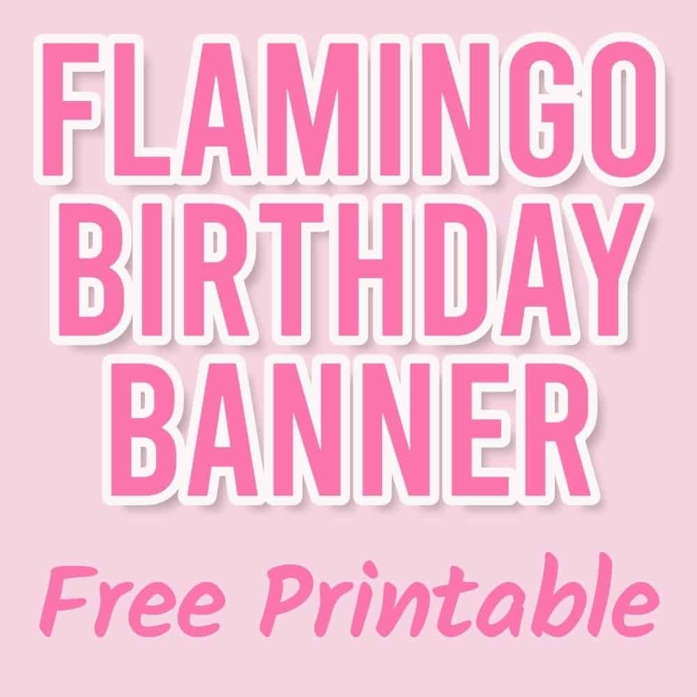 Flamingo Bunting Free Printable Parties Made Personal