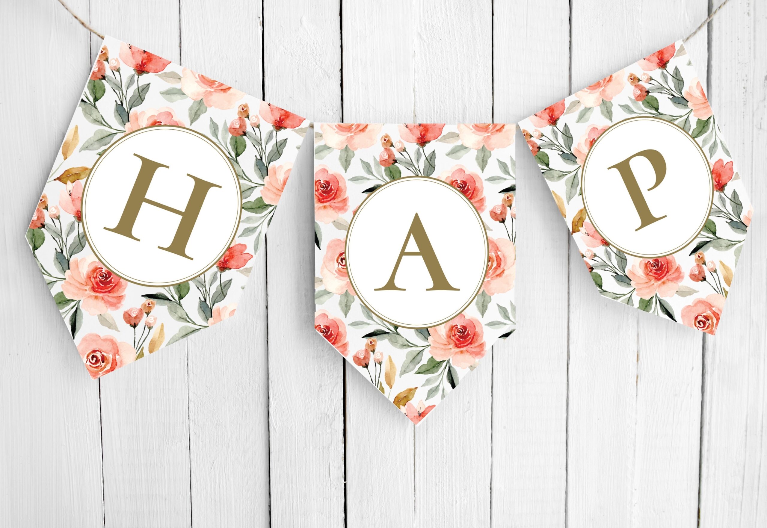 Printable Letter Banner Template