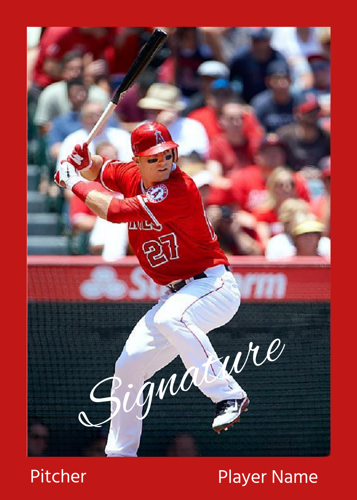 Free Autograph Baseball Card Template To Edit Online