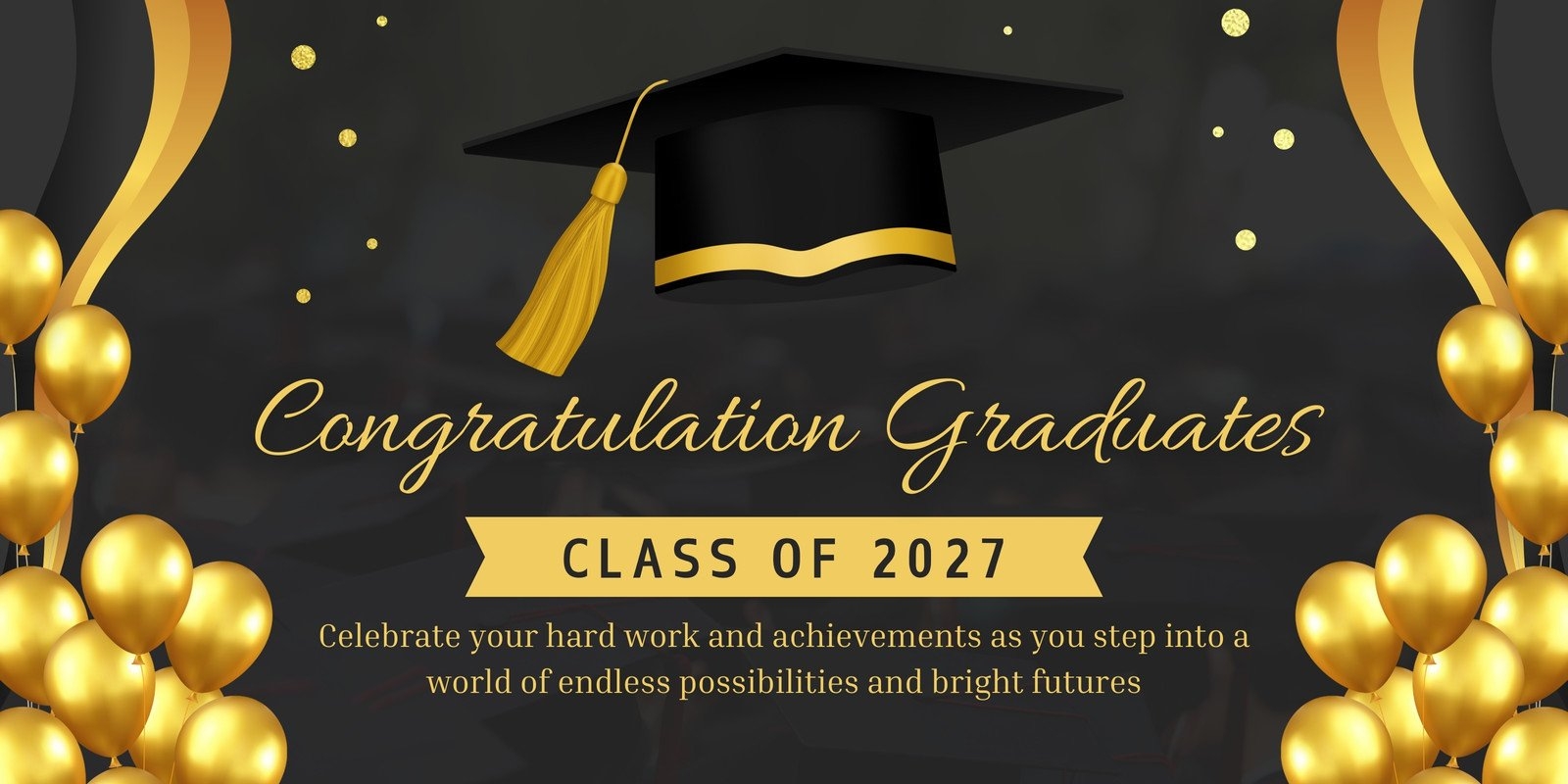 Free Custom Printable Graduation Banner Templates Canva