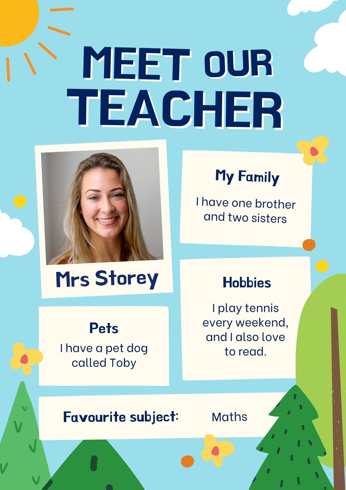 Teacher Name Banner Free Printable