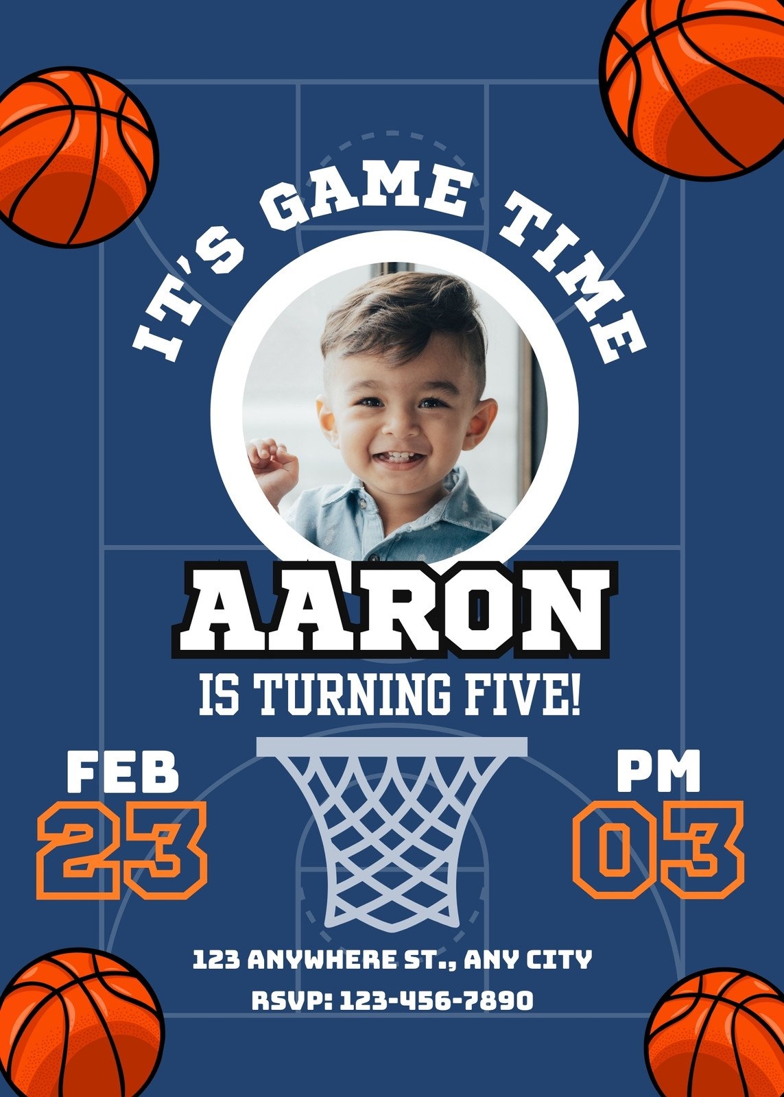 Printable Basketball Invitations