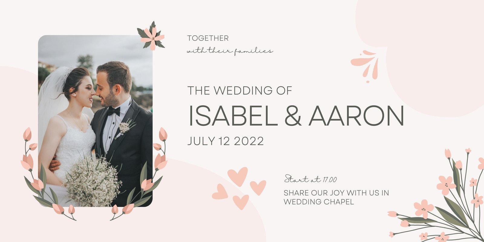 Free Customizable Wedding Banner Templates Canva